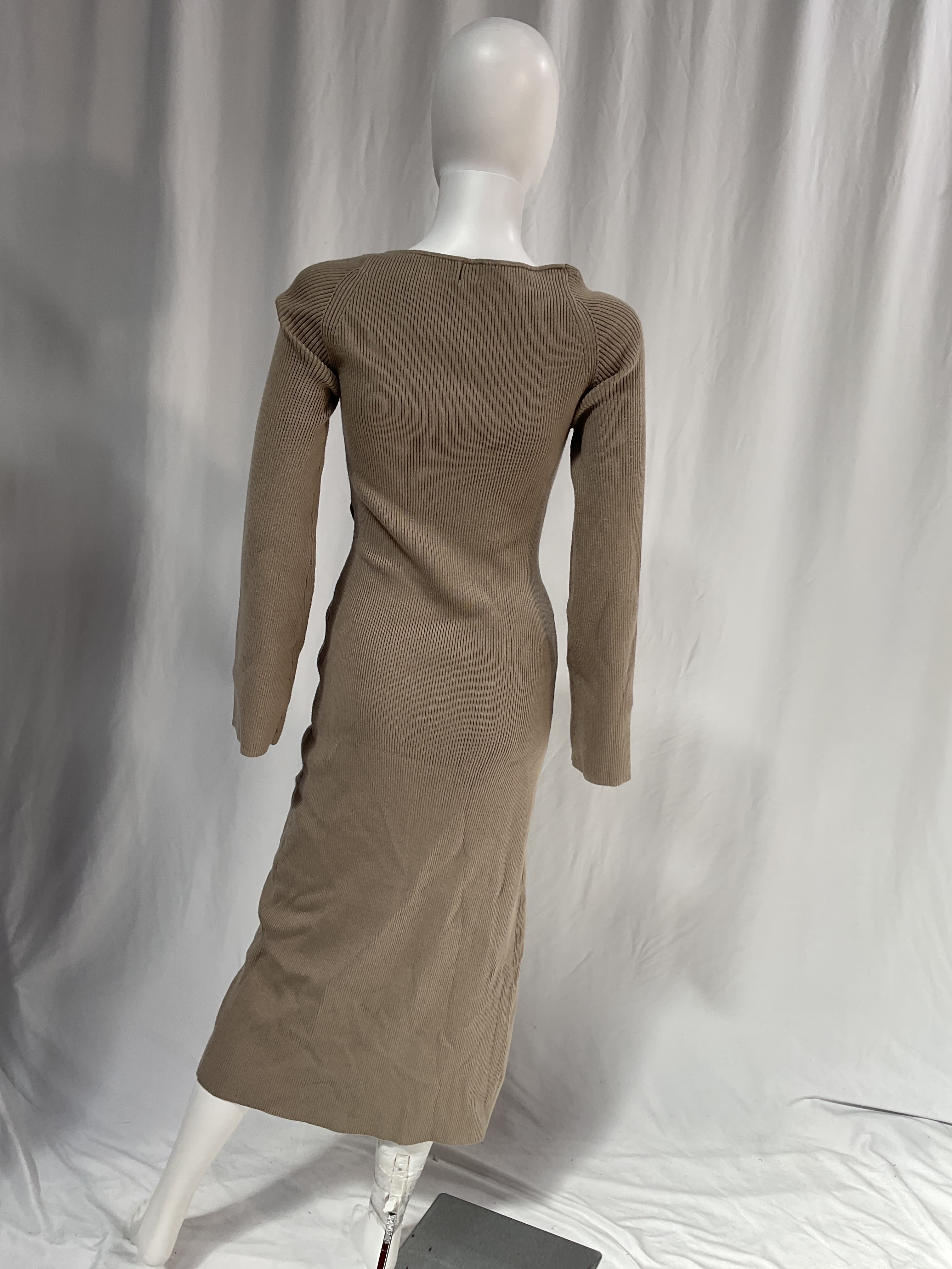 Timothee Dress In Taupe - Image 3