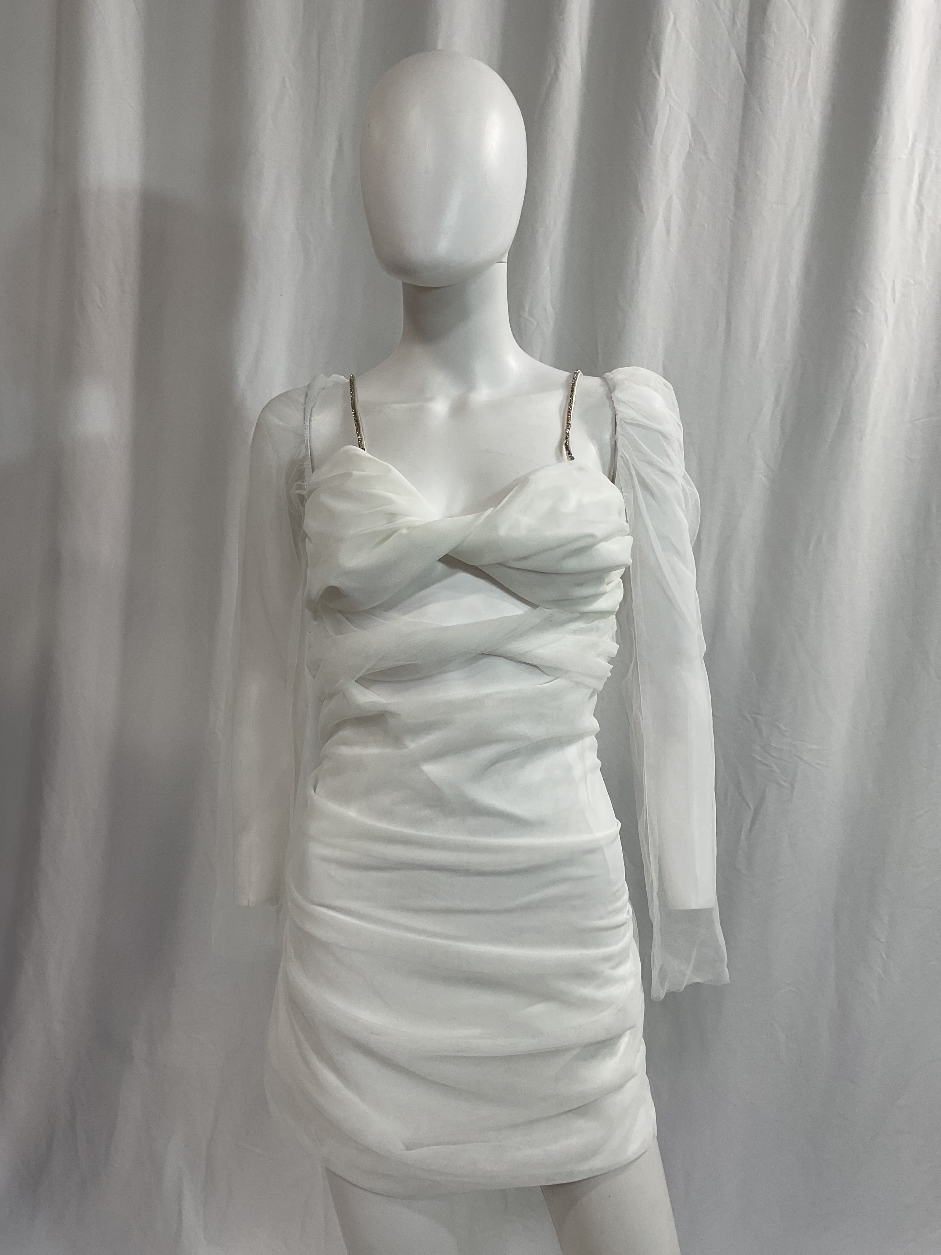 Jean Dress In Blanc - Image 2
