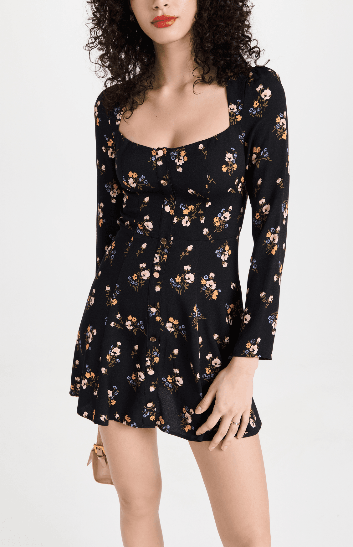 Indira Long Sleeve Mini Dress - Image 1