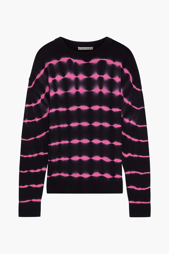 Tie-Dyed Cashmere-Blend Sweater - Image 1