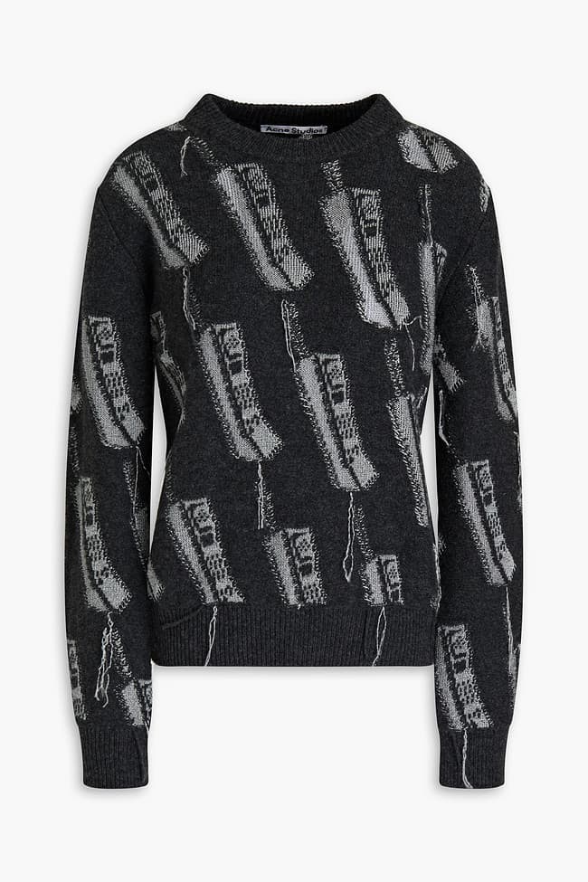 Metallic Fil Coup Wool Sweater - Image 1