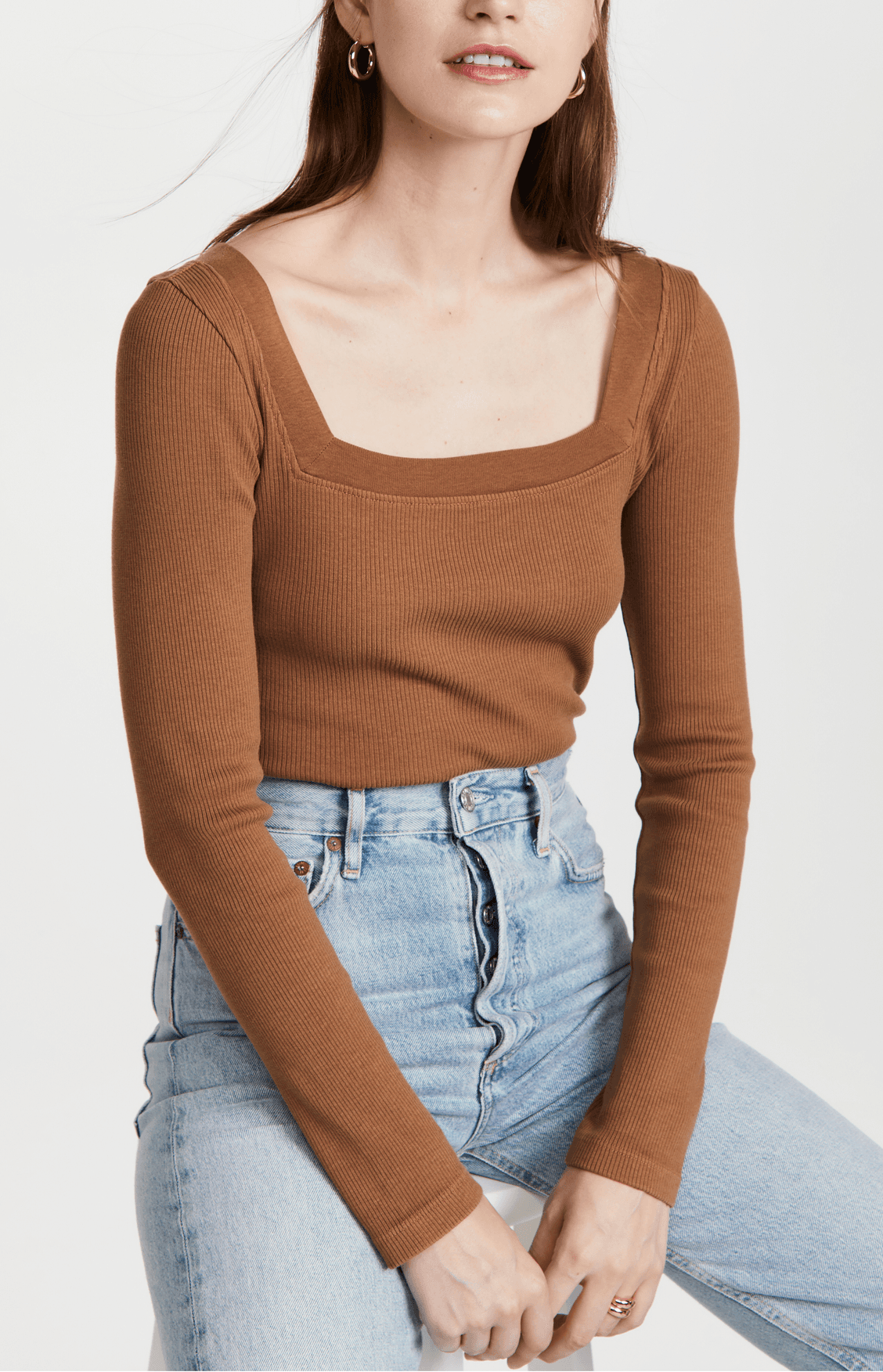 Marisol Square Neck Tee - Image 1