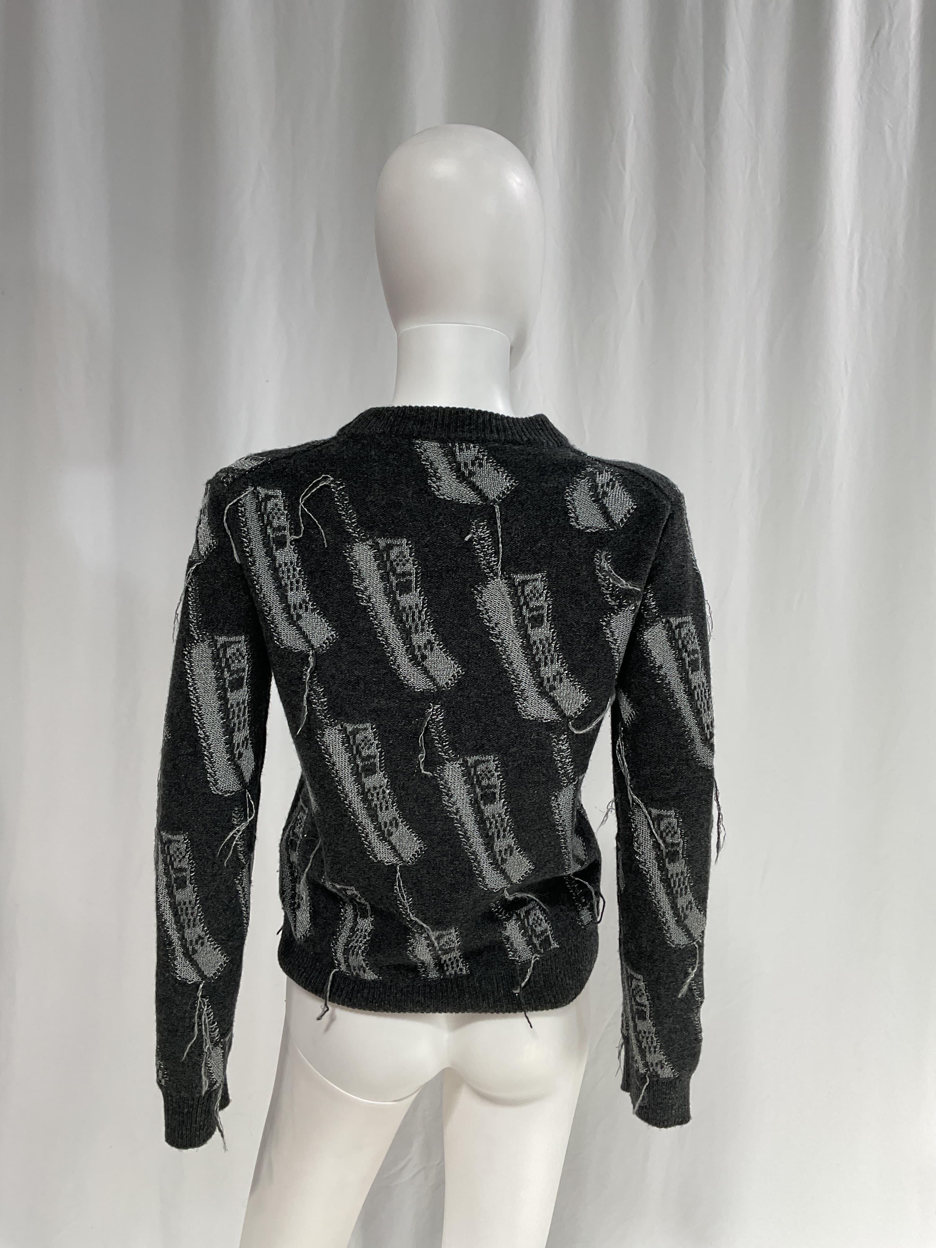 Metallic Fil Coup Wool Sweater - Image 2