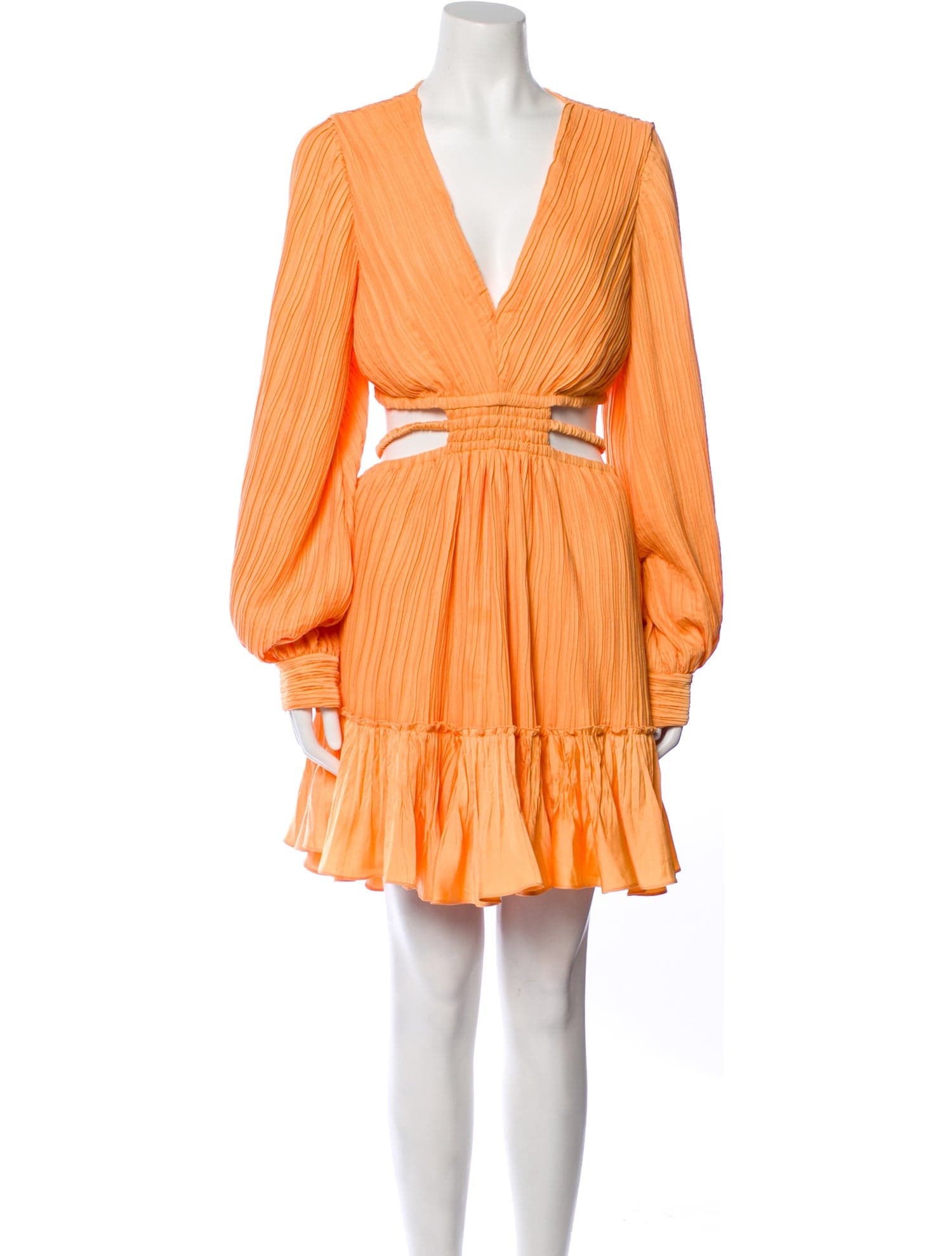 V-Neck Midi Length Dress - Image 1