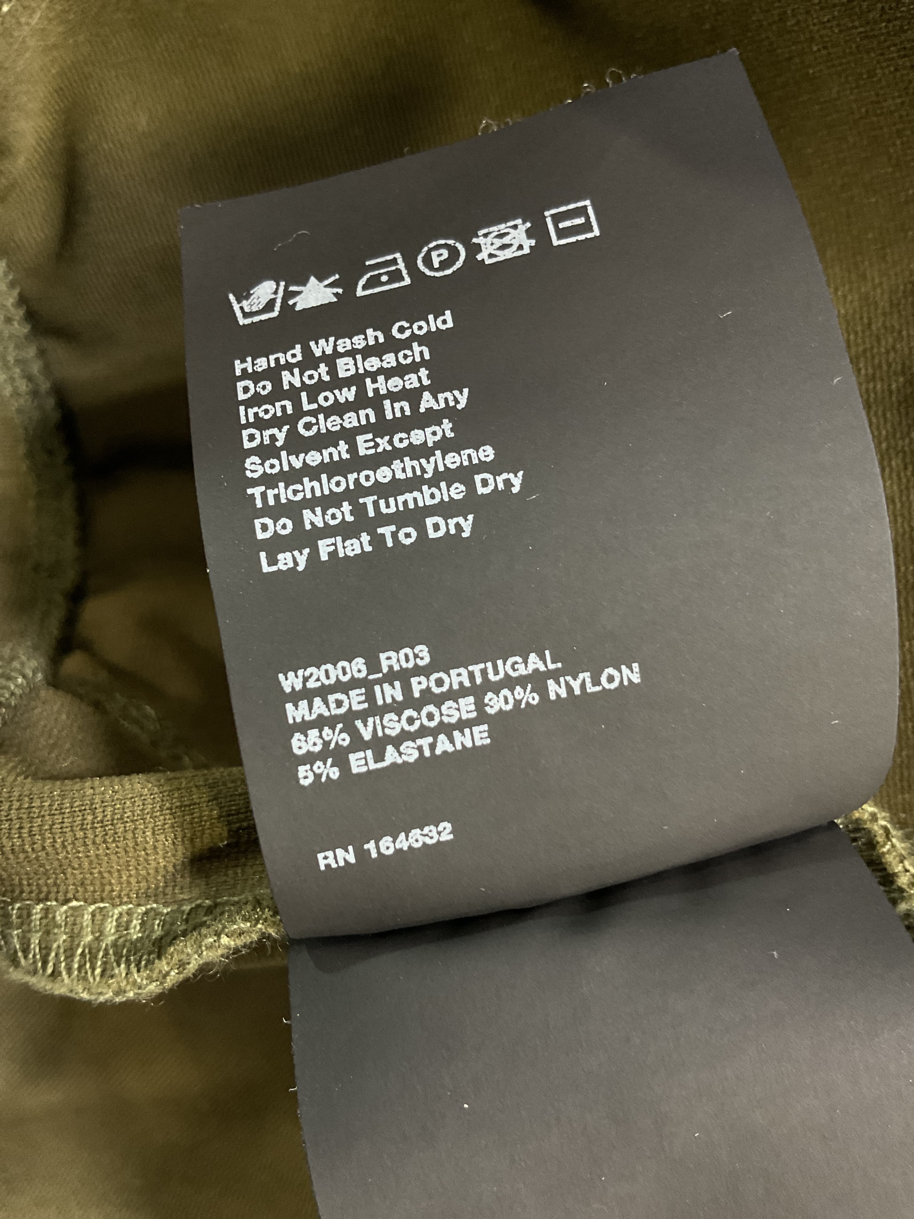 Side Zip Legging In Military - Image 2