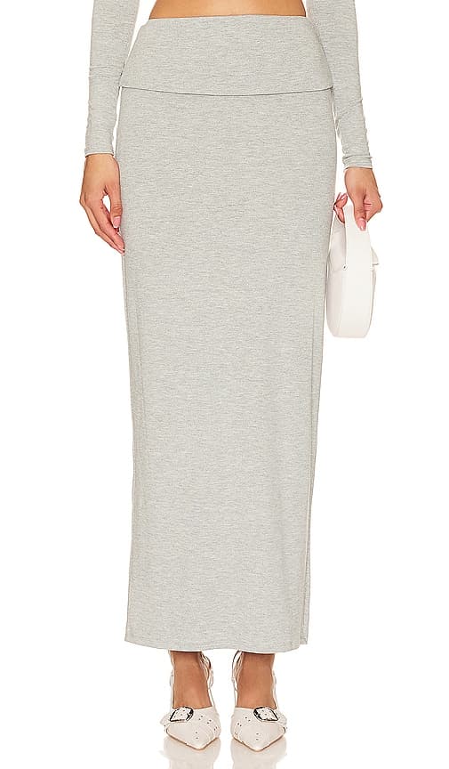 Esin Skirt In Heather Grey - Image 1