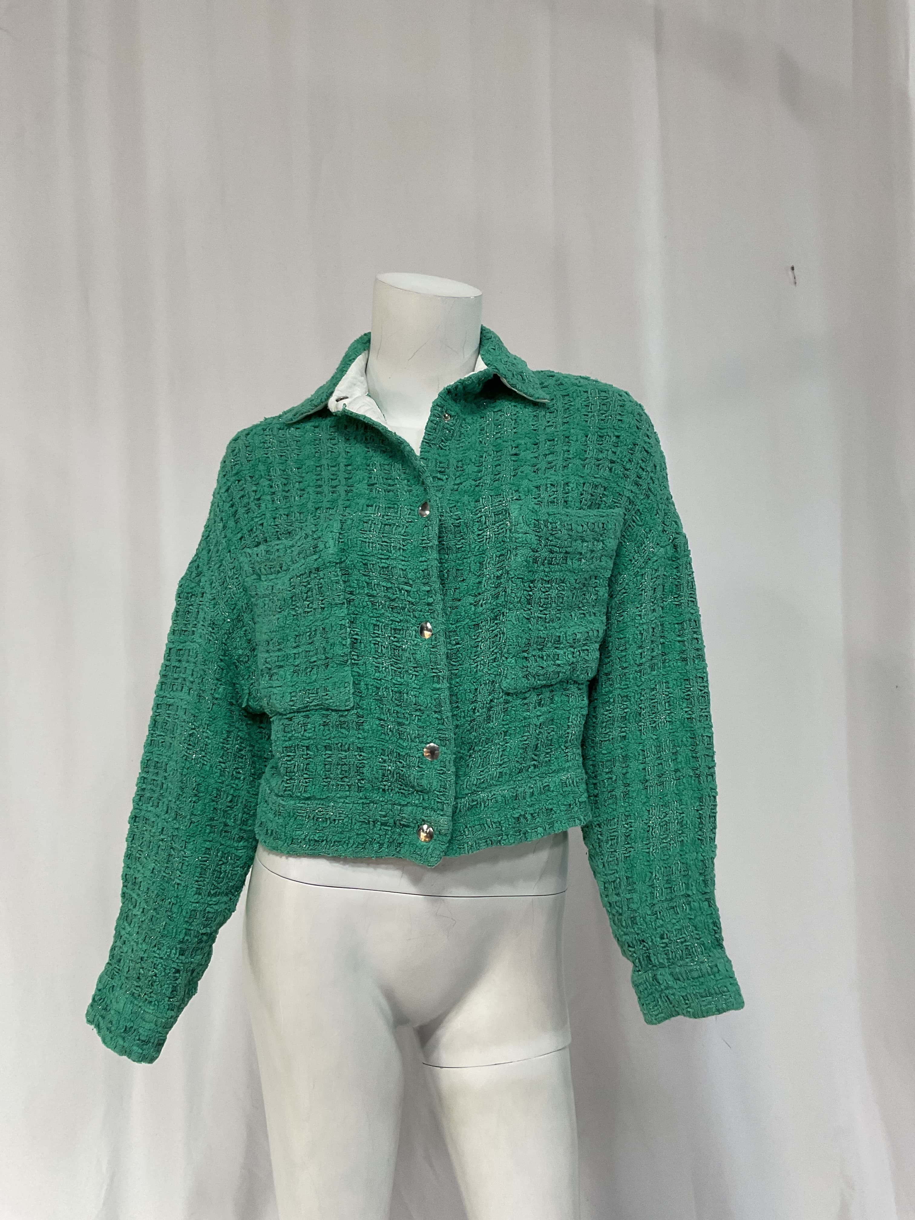 Ezro Shacket In Green - Image 2