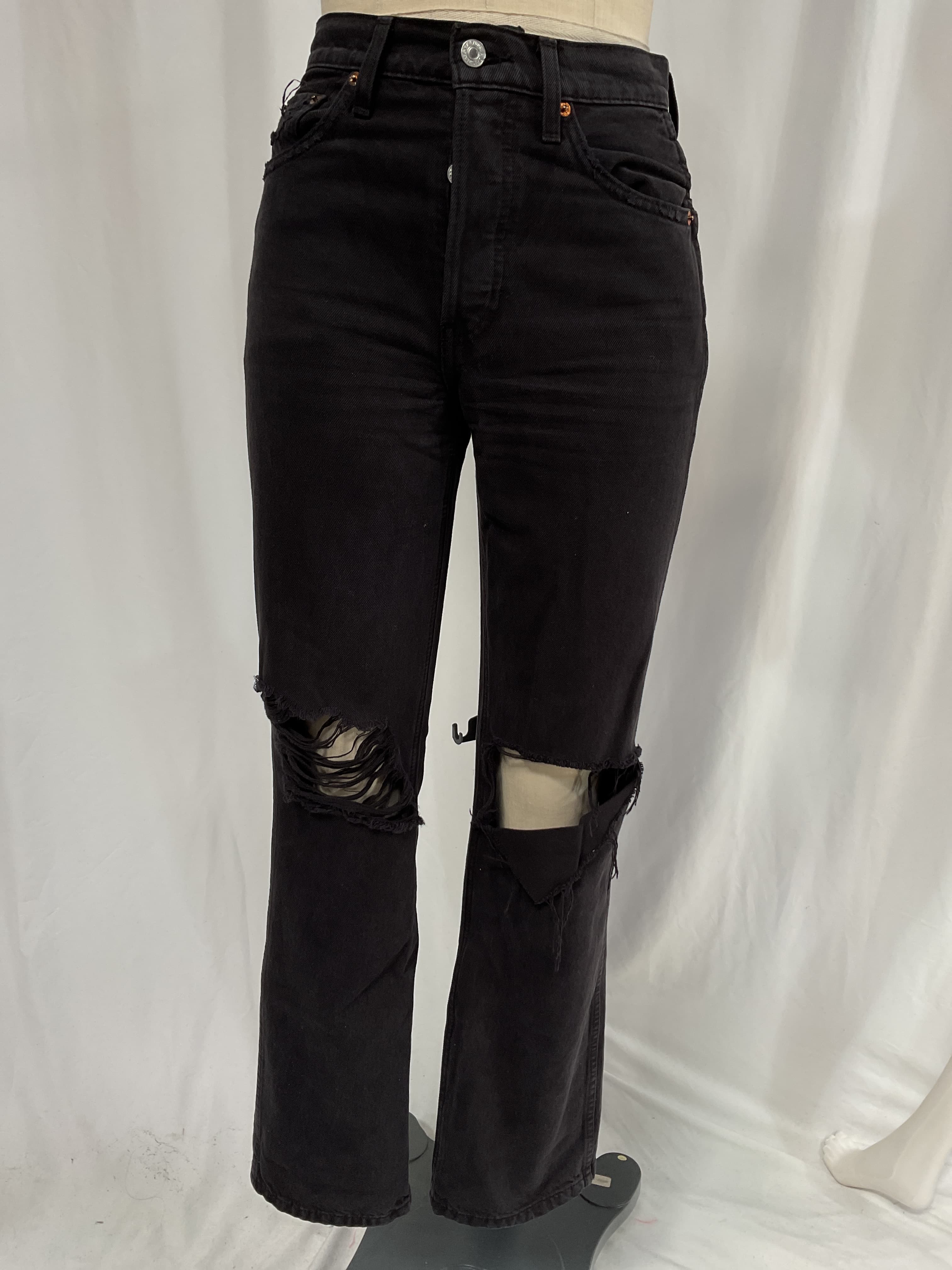 Originals High Rise Loose In Washed Black With Rips - Image 2