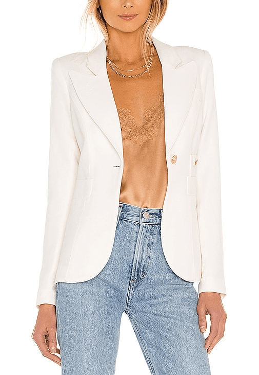 Classic Duchess Blazer In Ivory - Image 1