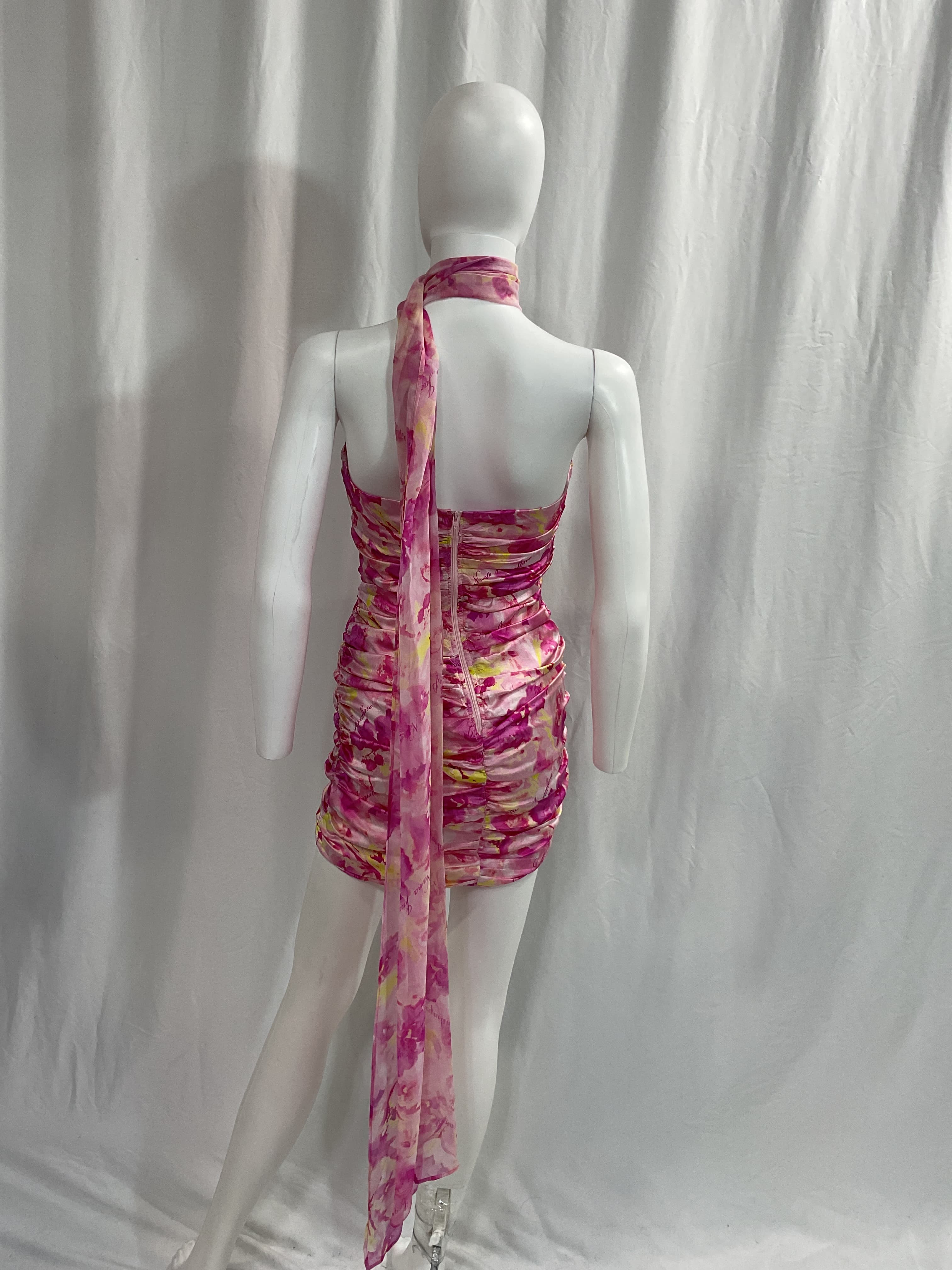 Celine Dress In Pink Pattern - Image 2
