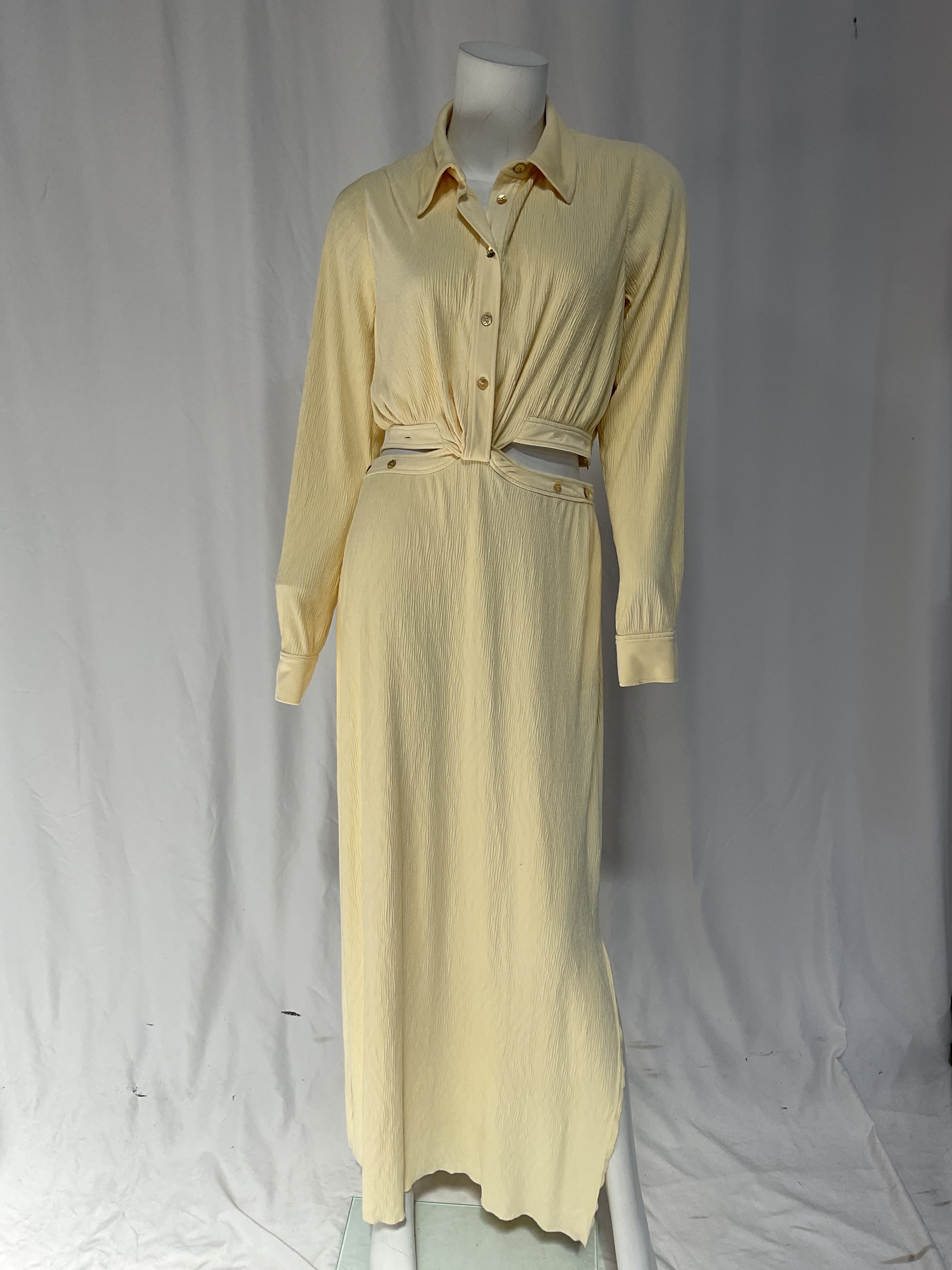 Kelli Shirt Dress In Buttercream - Image 2