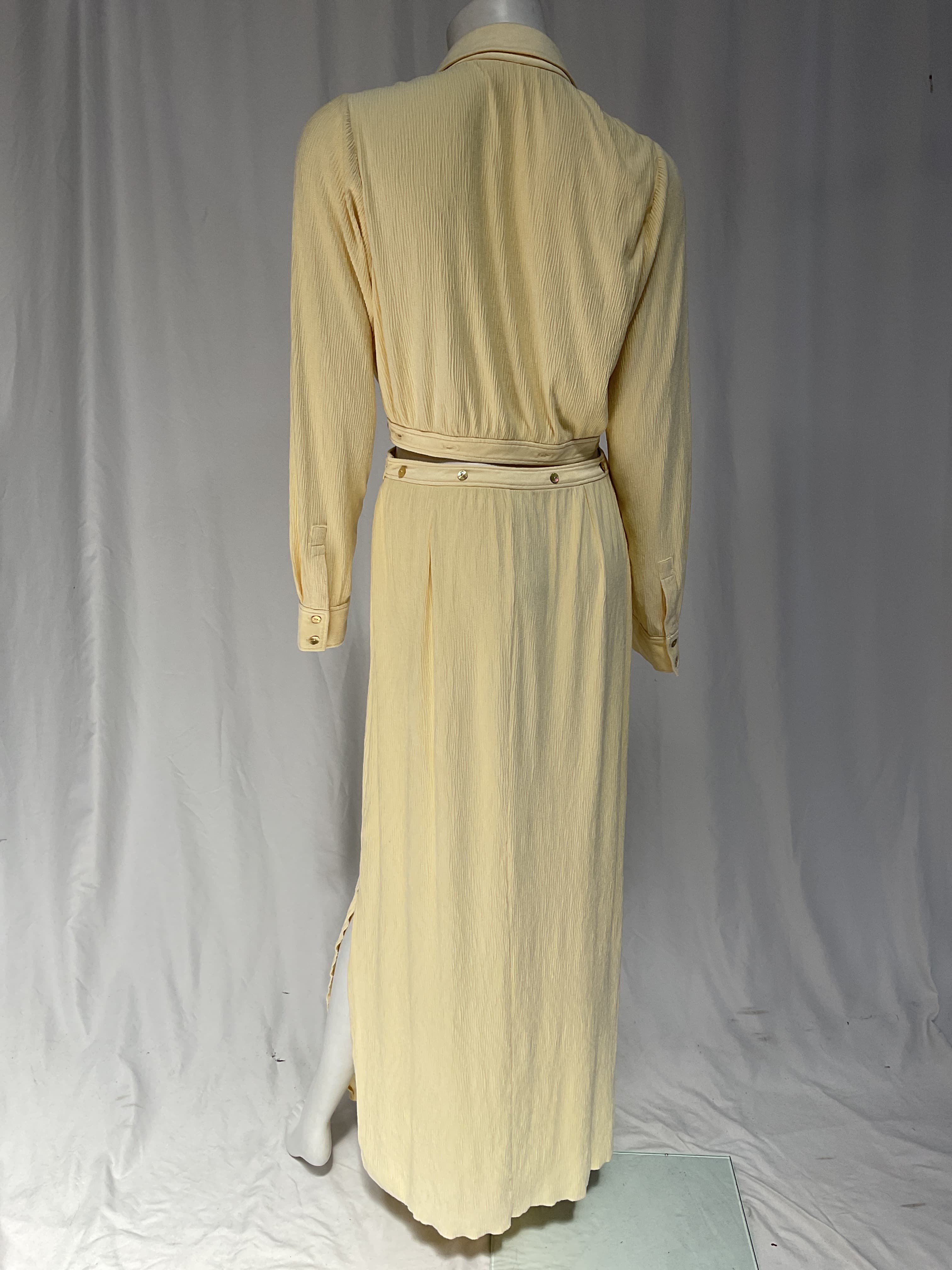 Kelli Shirt Dress In Buttercream - Image 3