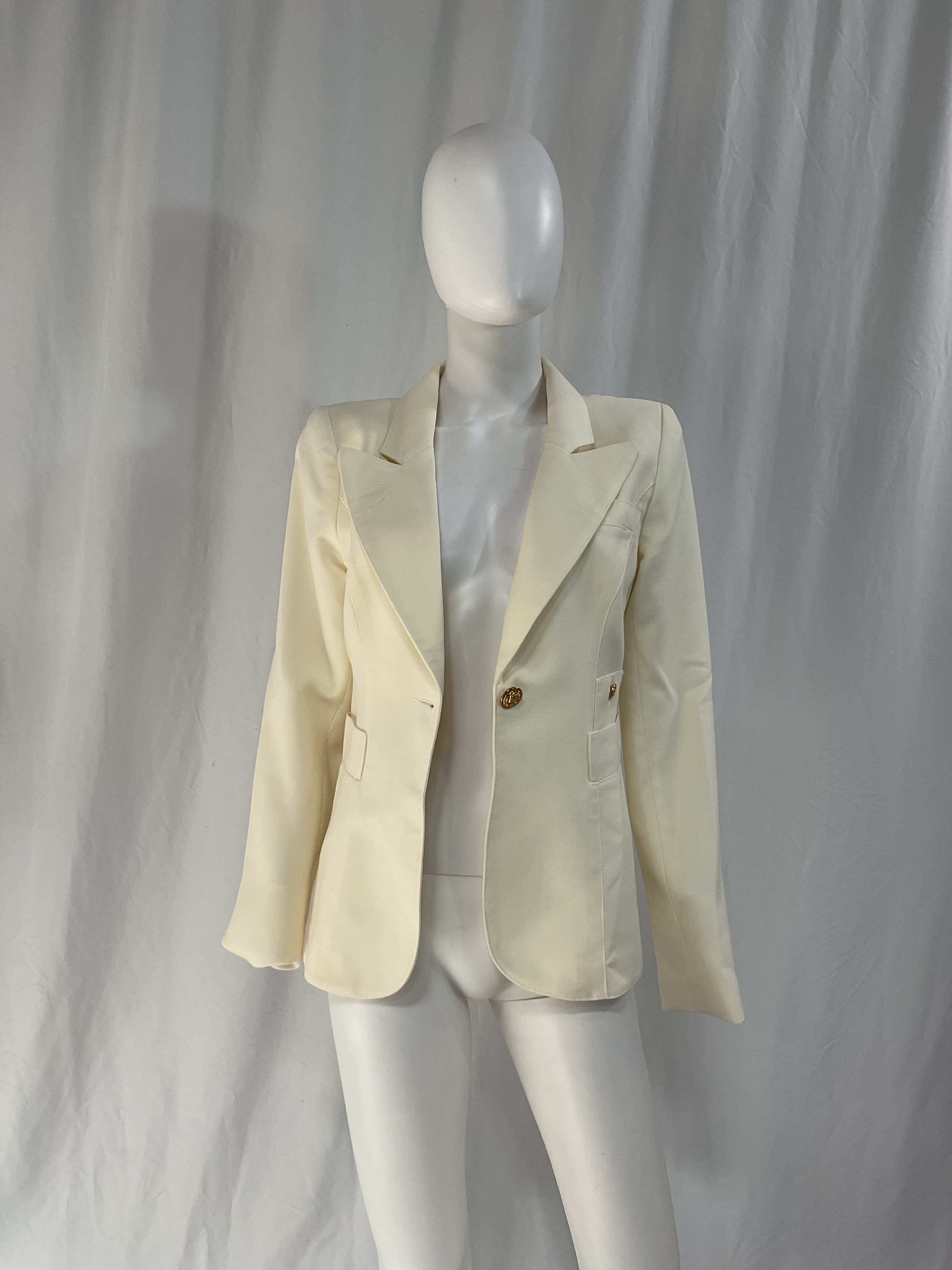Classic Duchess Blazer In Ivory - Image 4