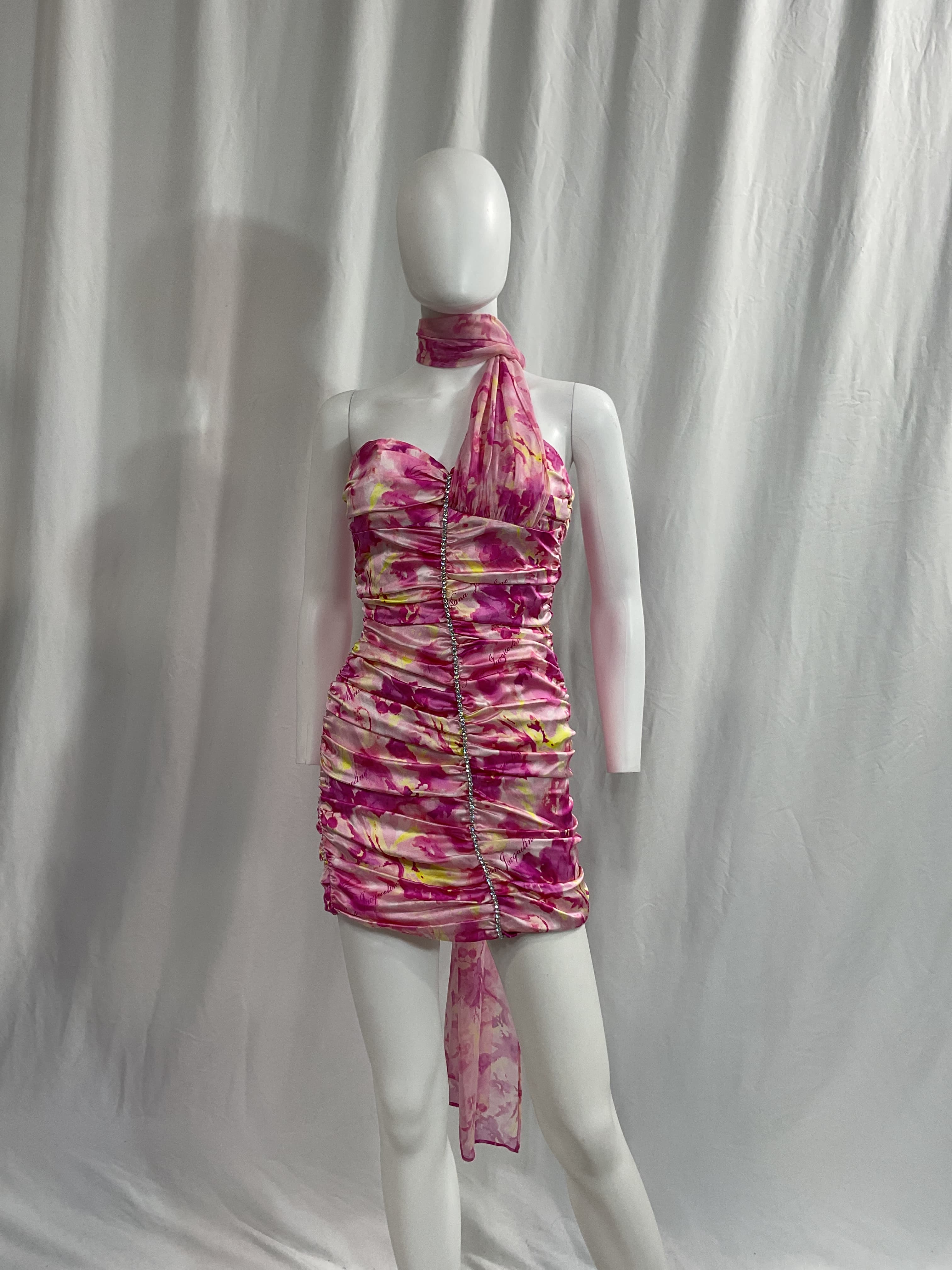 Celine Dress In Pink Pattern - Image 3