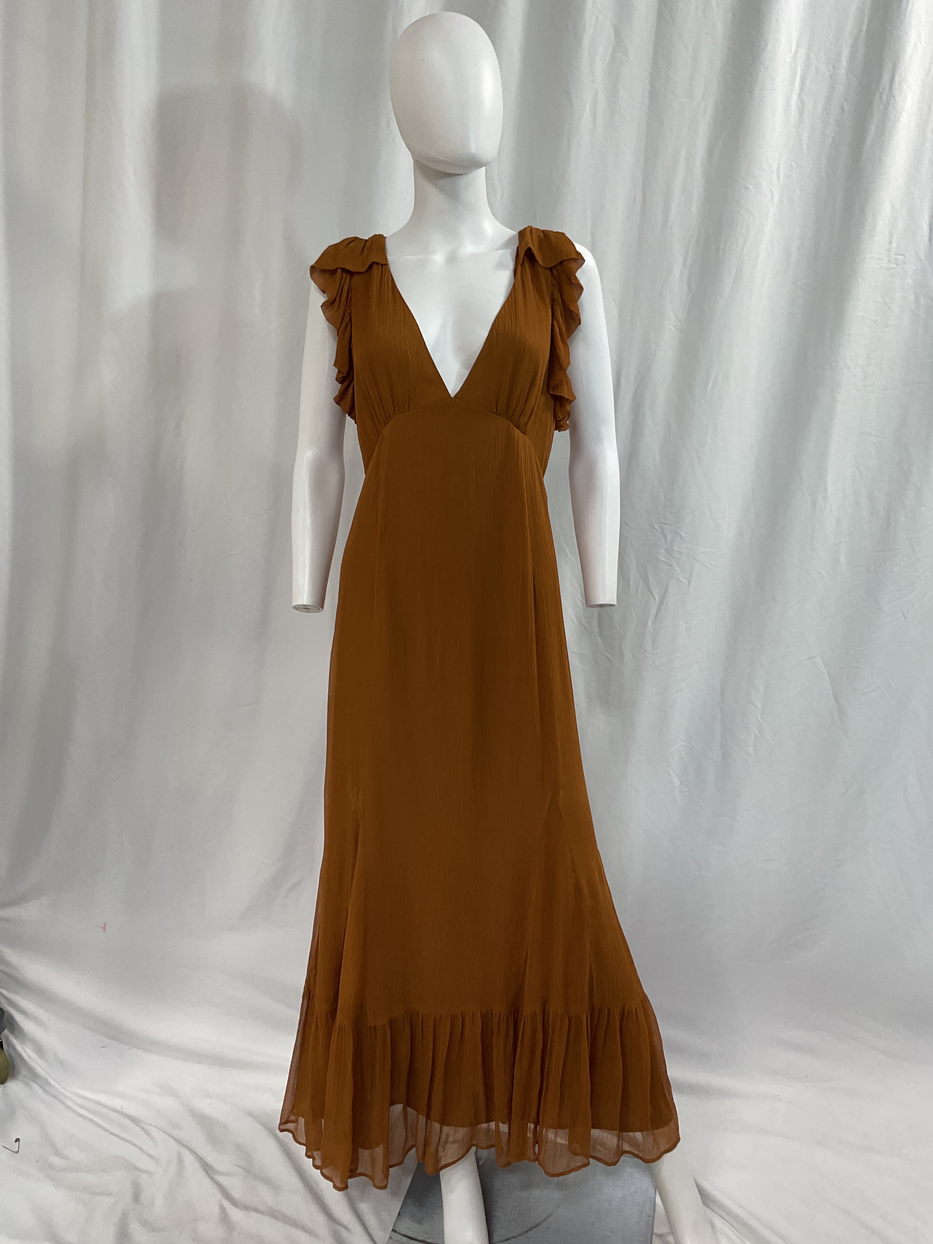 Althea Maxi Dress In Golden Spice - Image 2