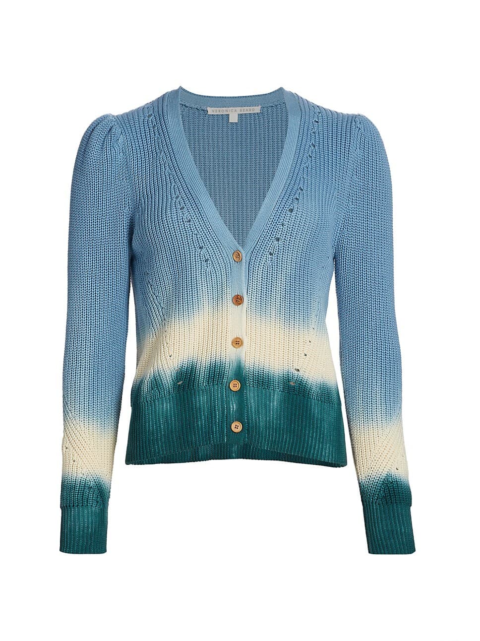 Parula Dip-Dye Puff-Sleeve Cardigan - Image 1