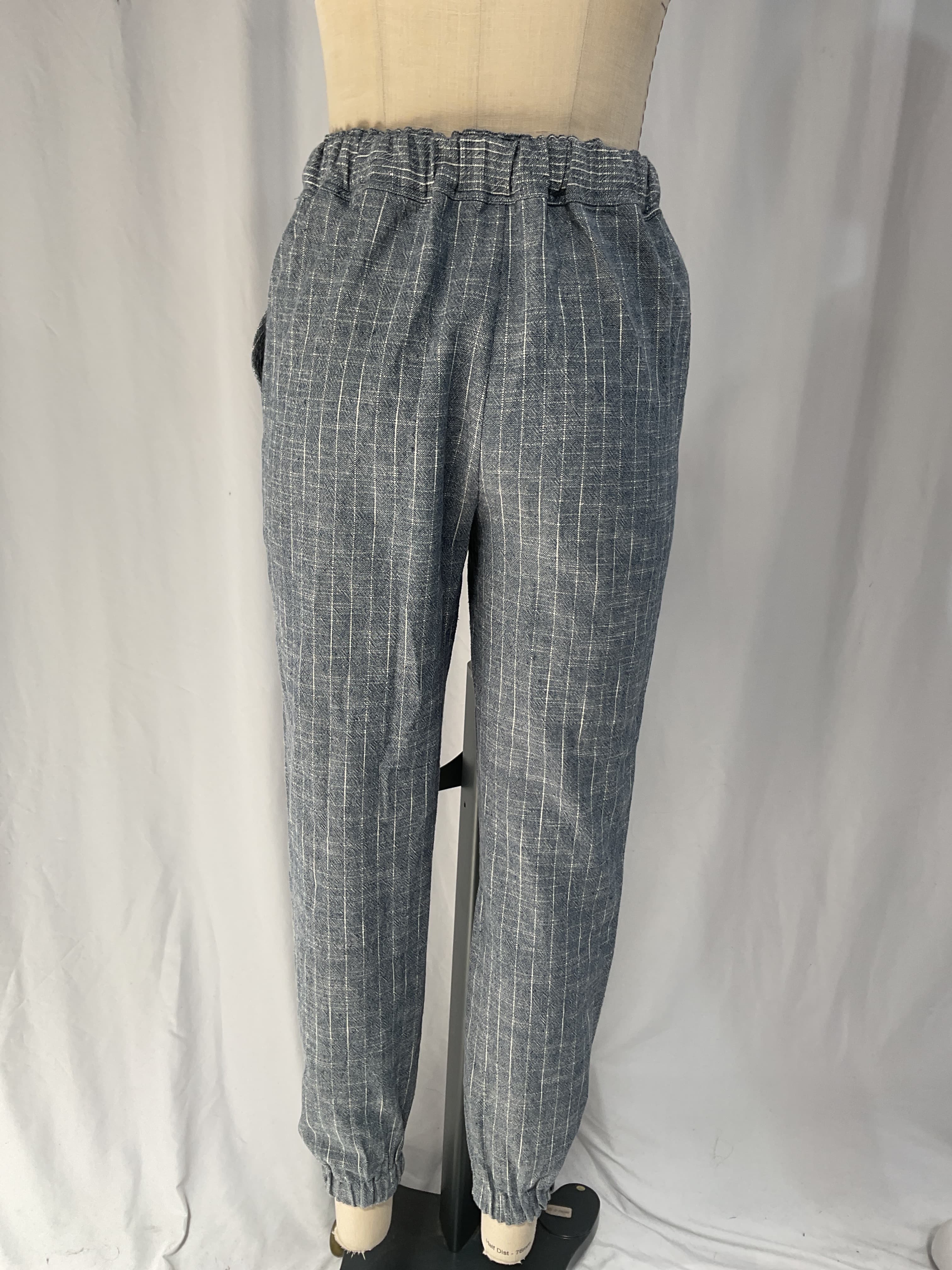 Emerald Pinstriped Joggers - Image 2