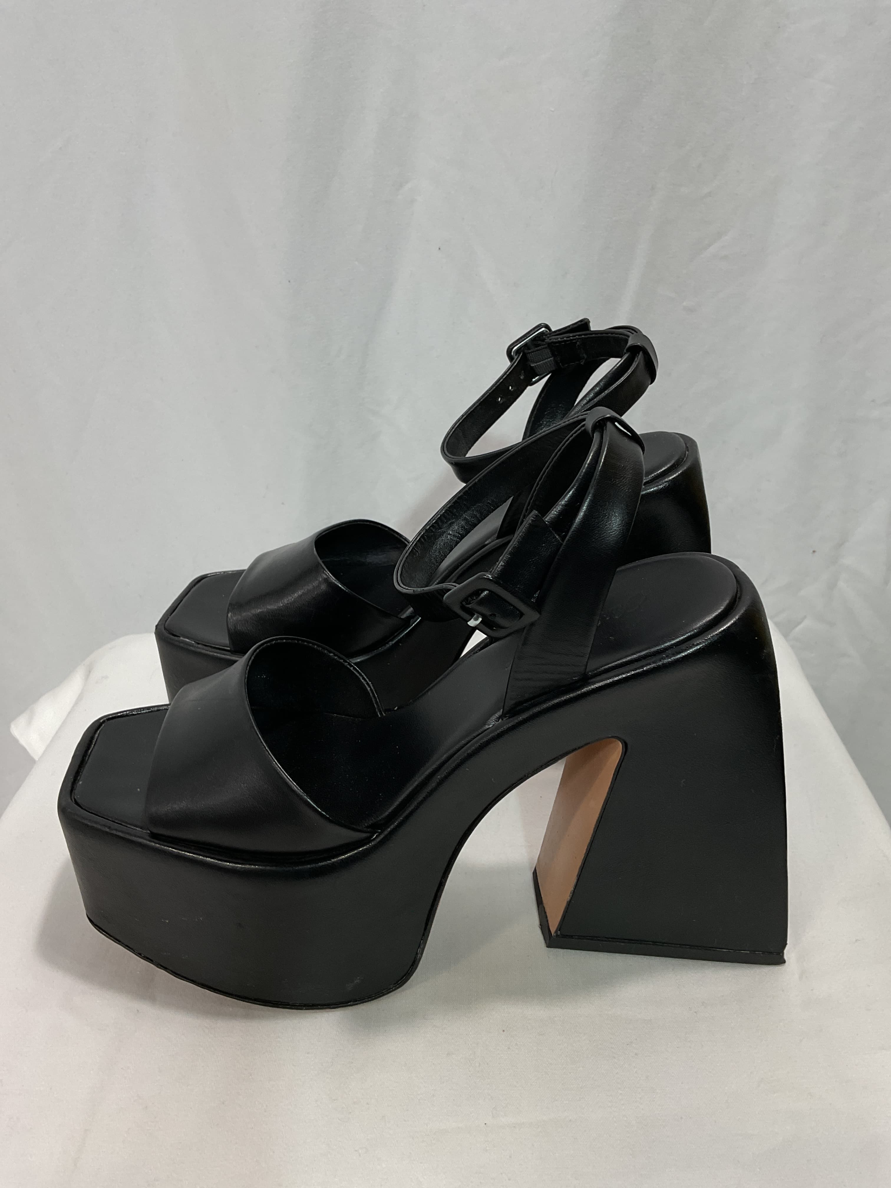 Skyhigh Platform Leather Sandals - Image 3