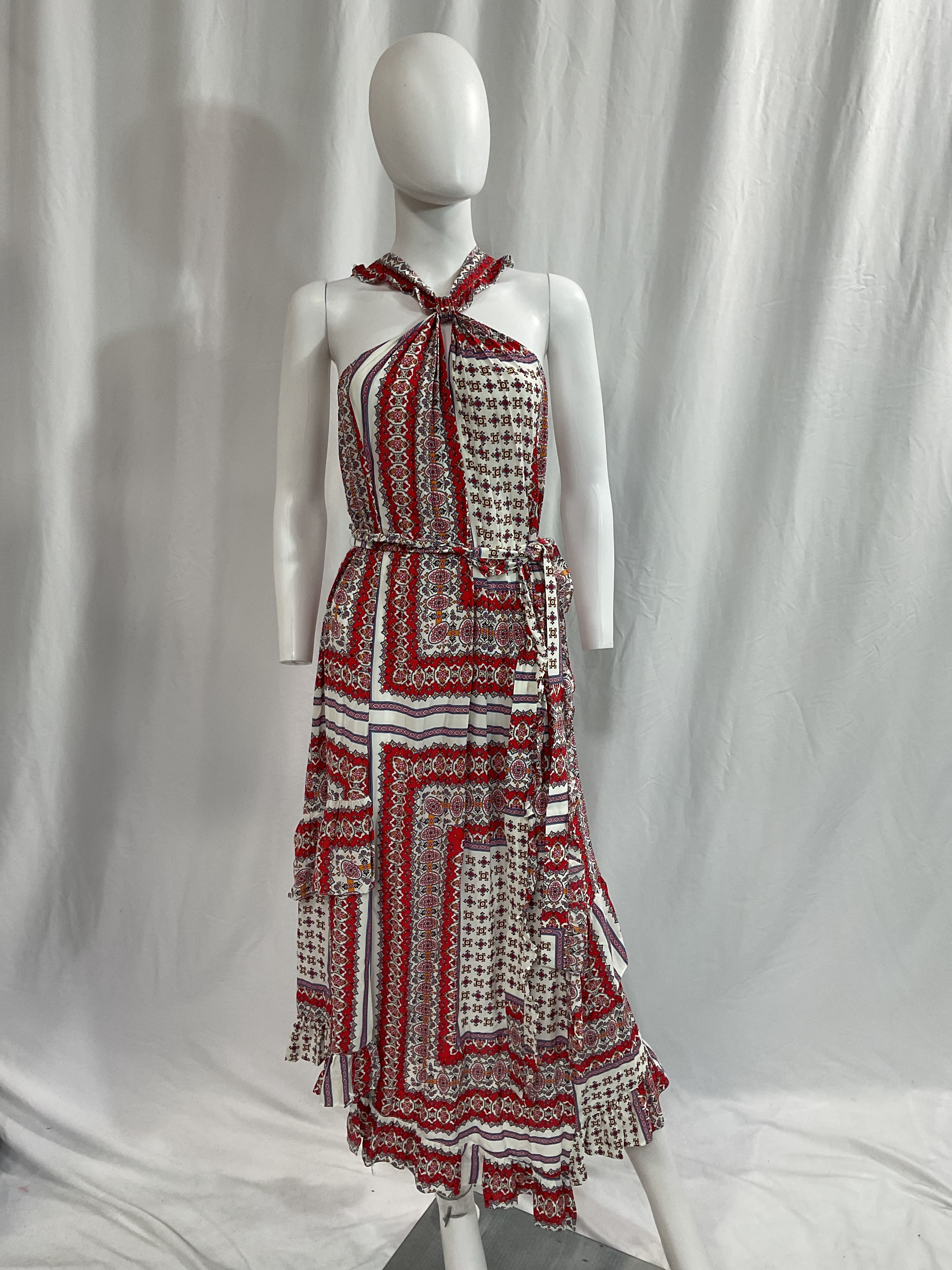 Dasha Graphic Print Hanterneck Dress - Image 3