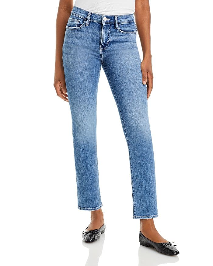 Le High Rise Straight Ankle Jeans - Image 1