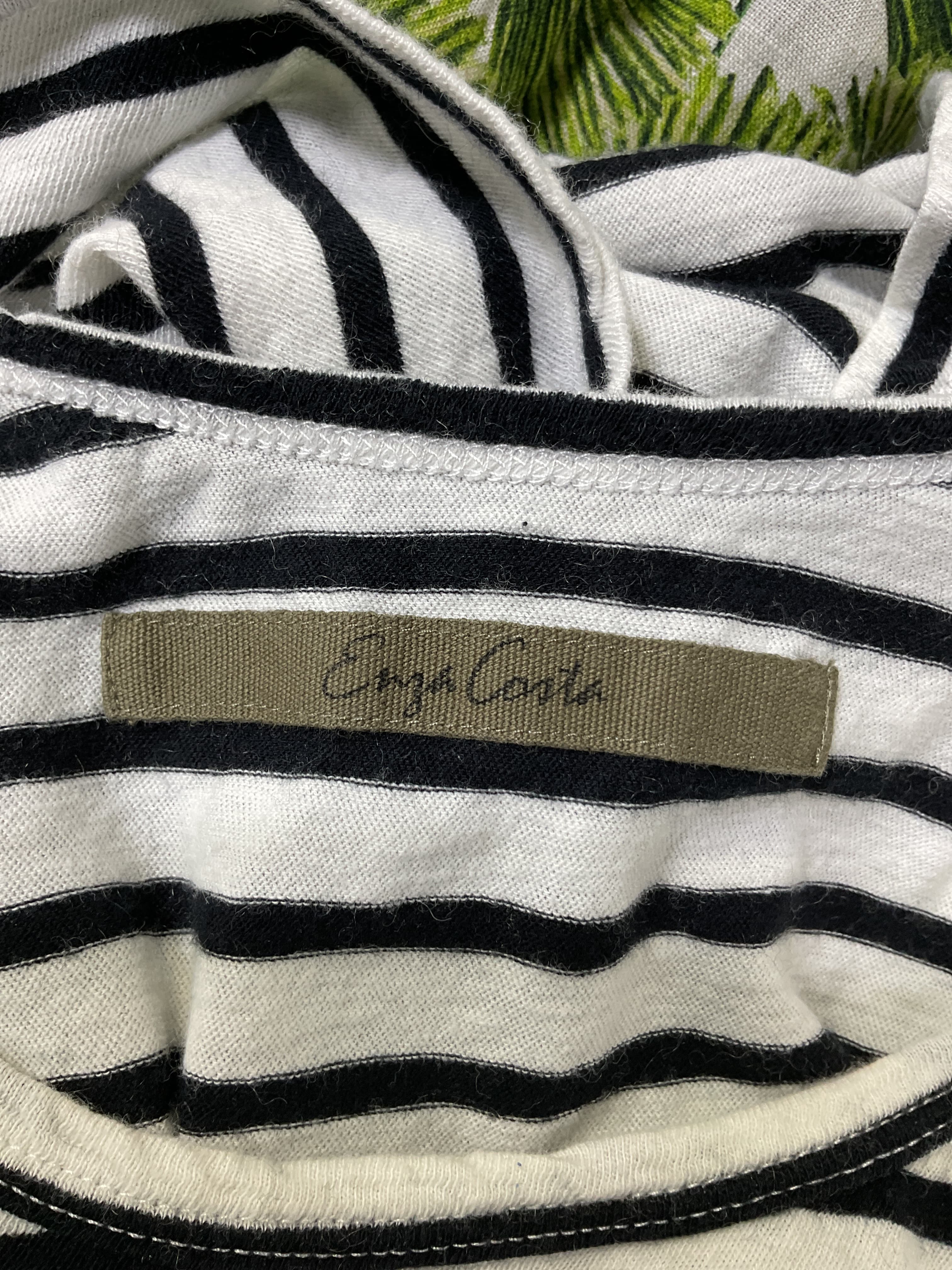 Easy Tank In White & Black Stripe - Image 2