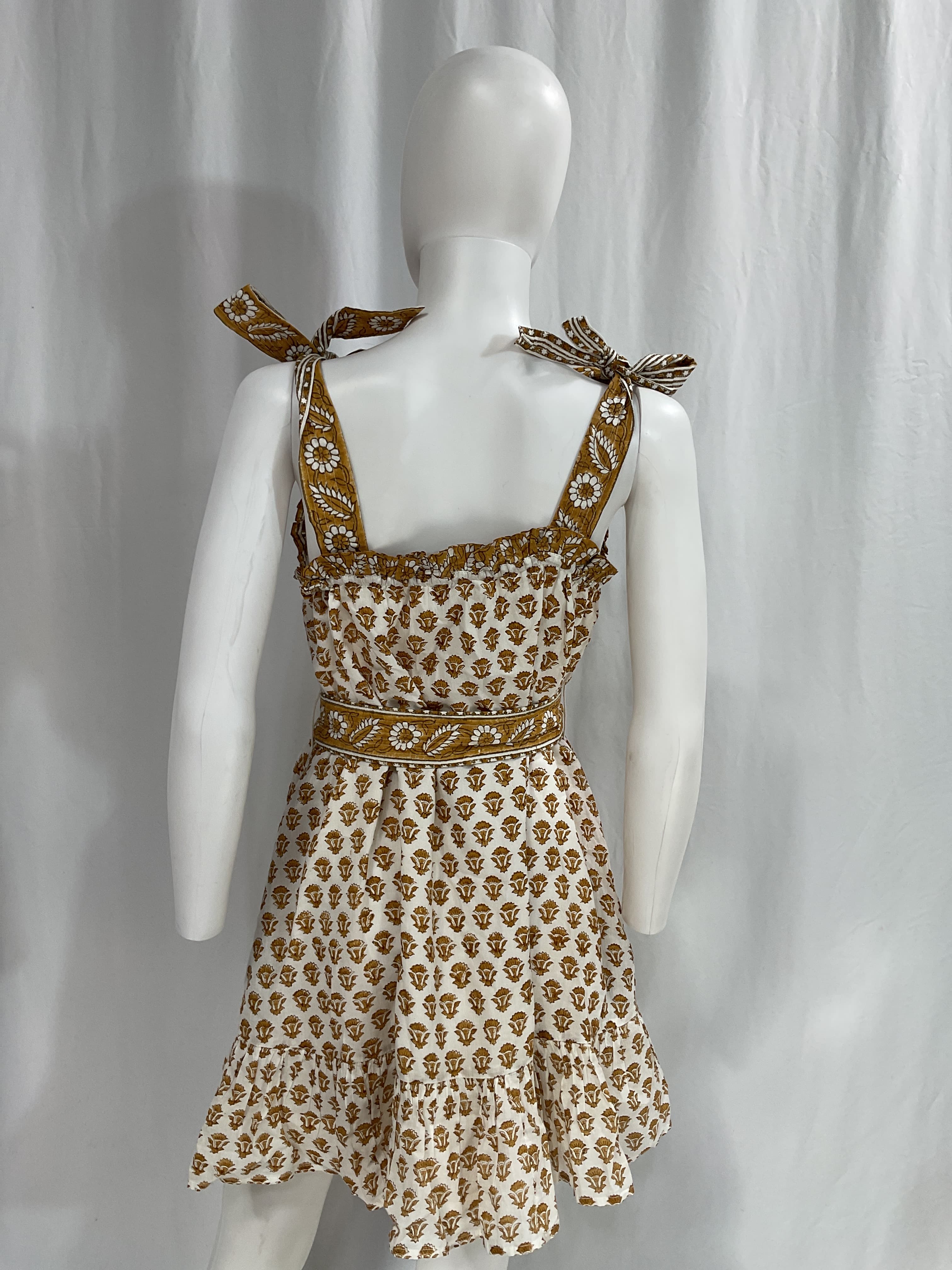 Tillie Mini Dress In Honey Mix Print - Image 2