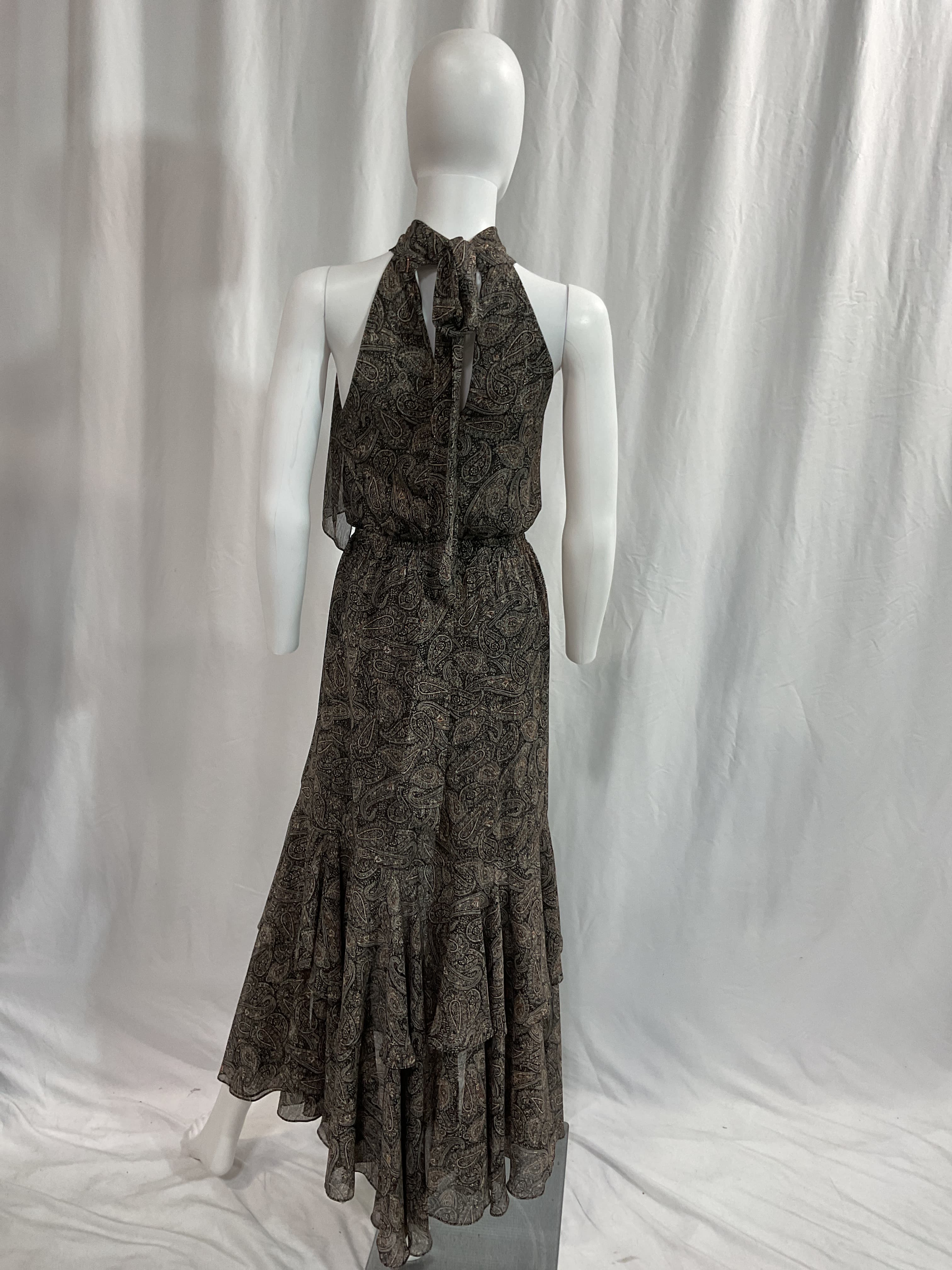 Aneva Dress In Paisley Shimmer - Image 2
