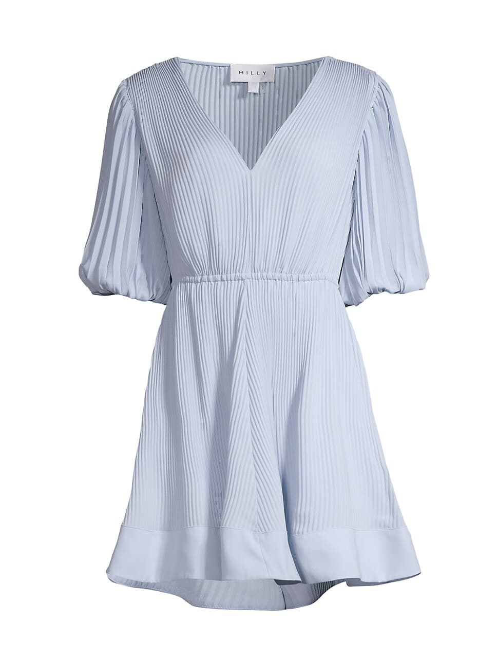 Elle Pliss-Pleated Minidress - Image 1
