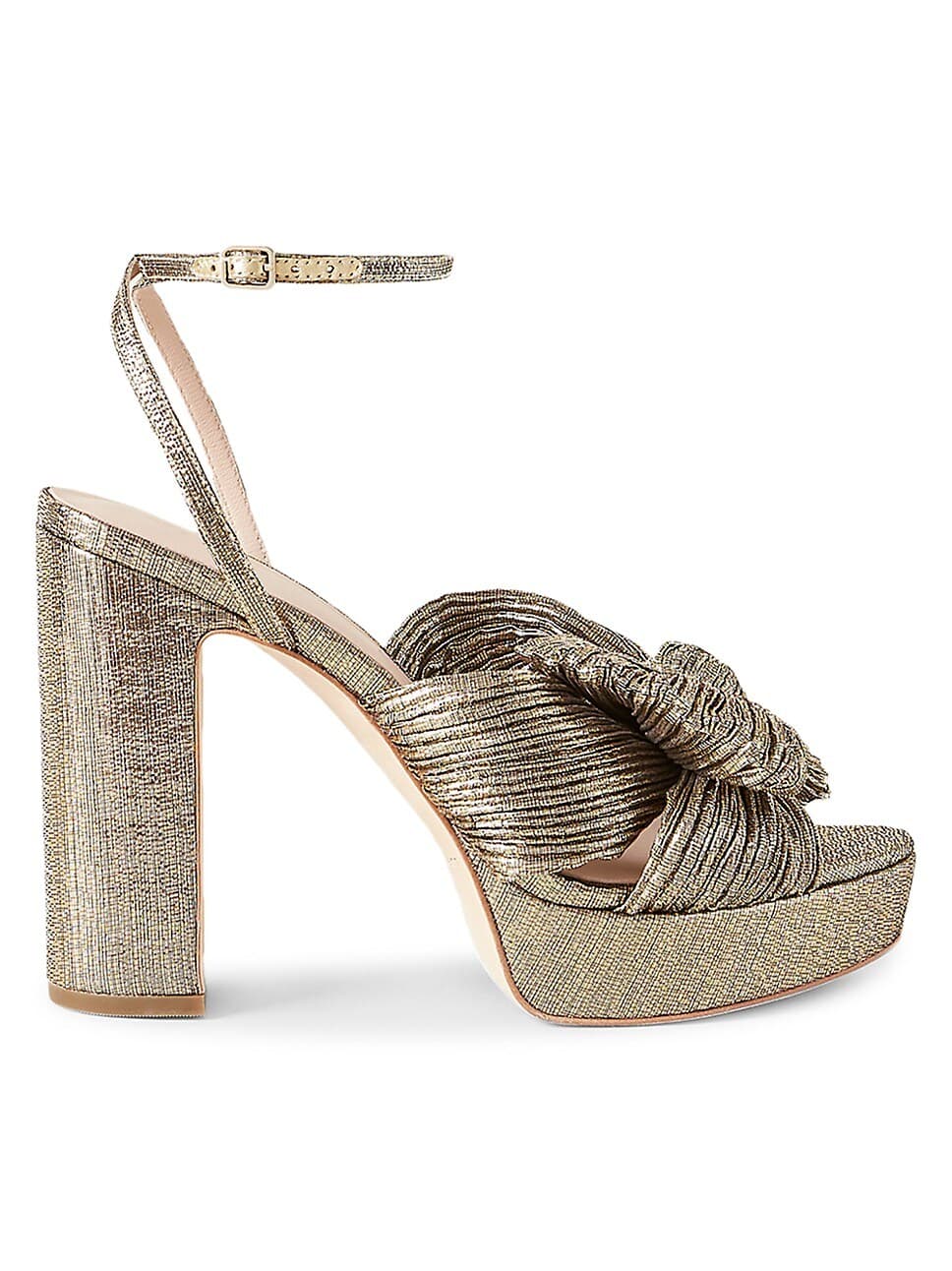 Natalia Pleated Platform Sandals - Image 1