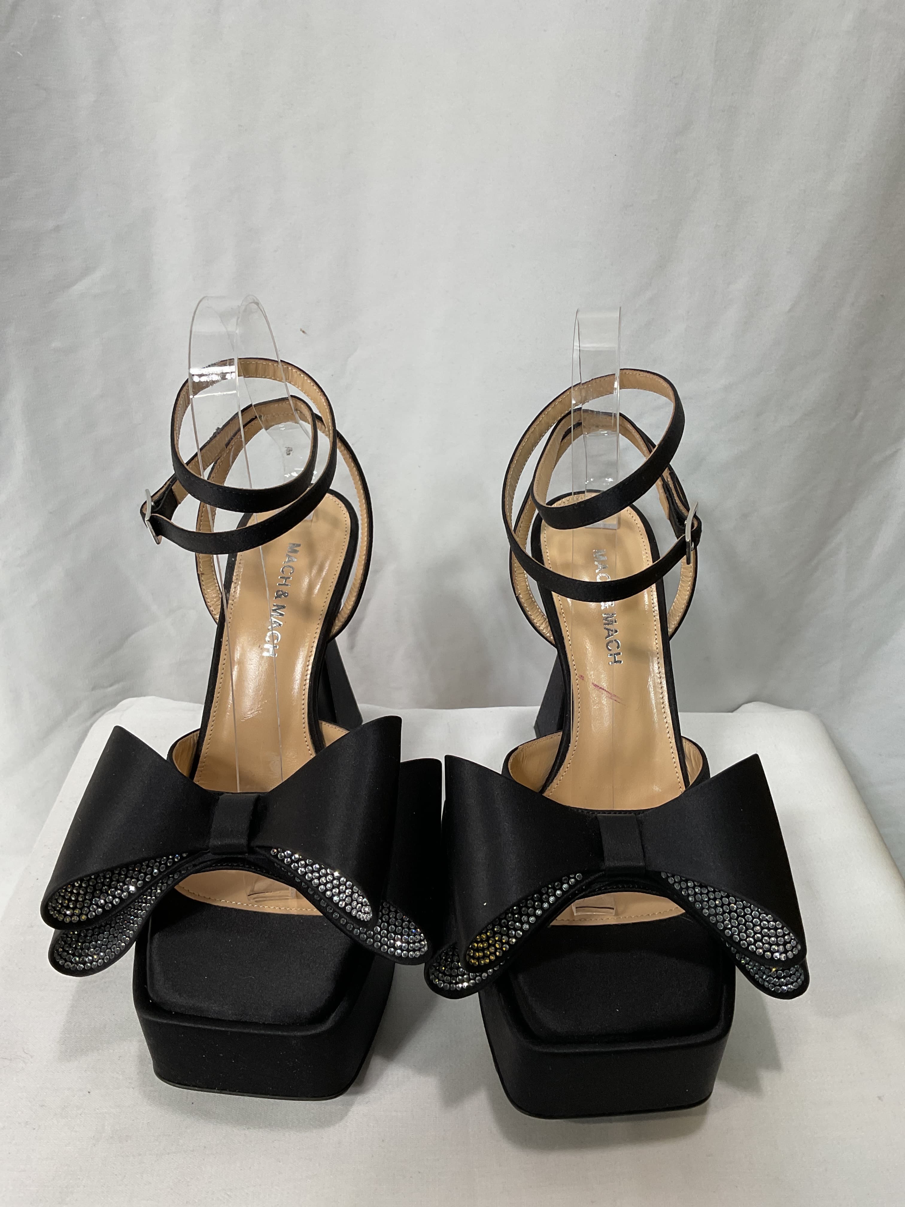 Black 'le Cadeau' Platform Heeled Sandals - Image 3