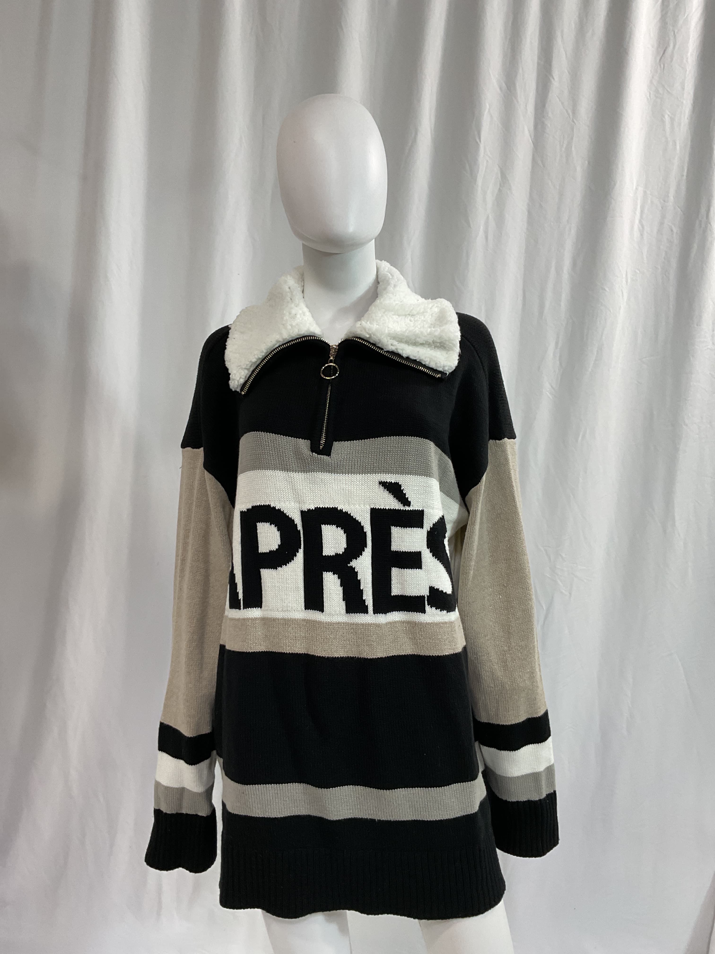 Weston Half Zip Pullover In Apres Stripe Knit - Image 3