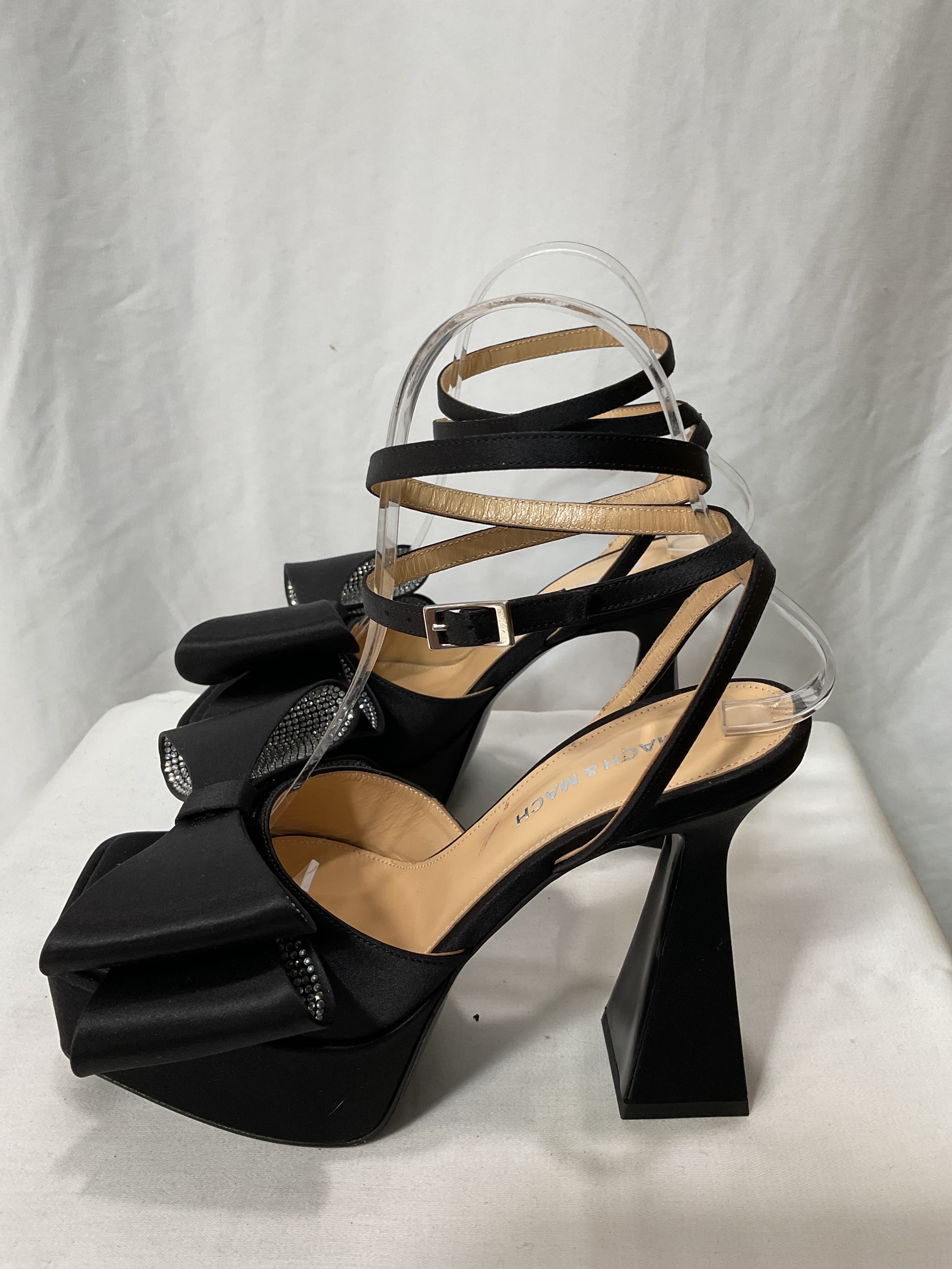 Black 'le Cadeau' Platform Heeled Sandals - Image 4