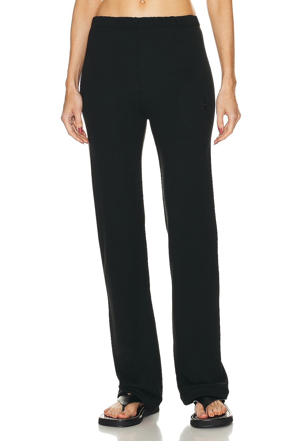 Straight Leg Sweatpant In Black - Image 1