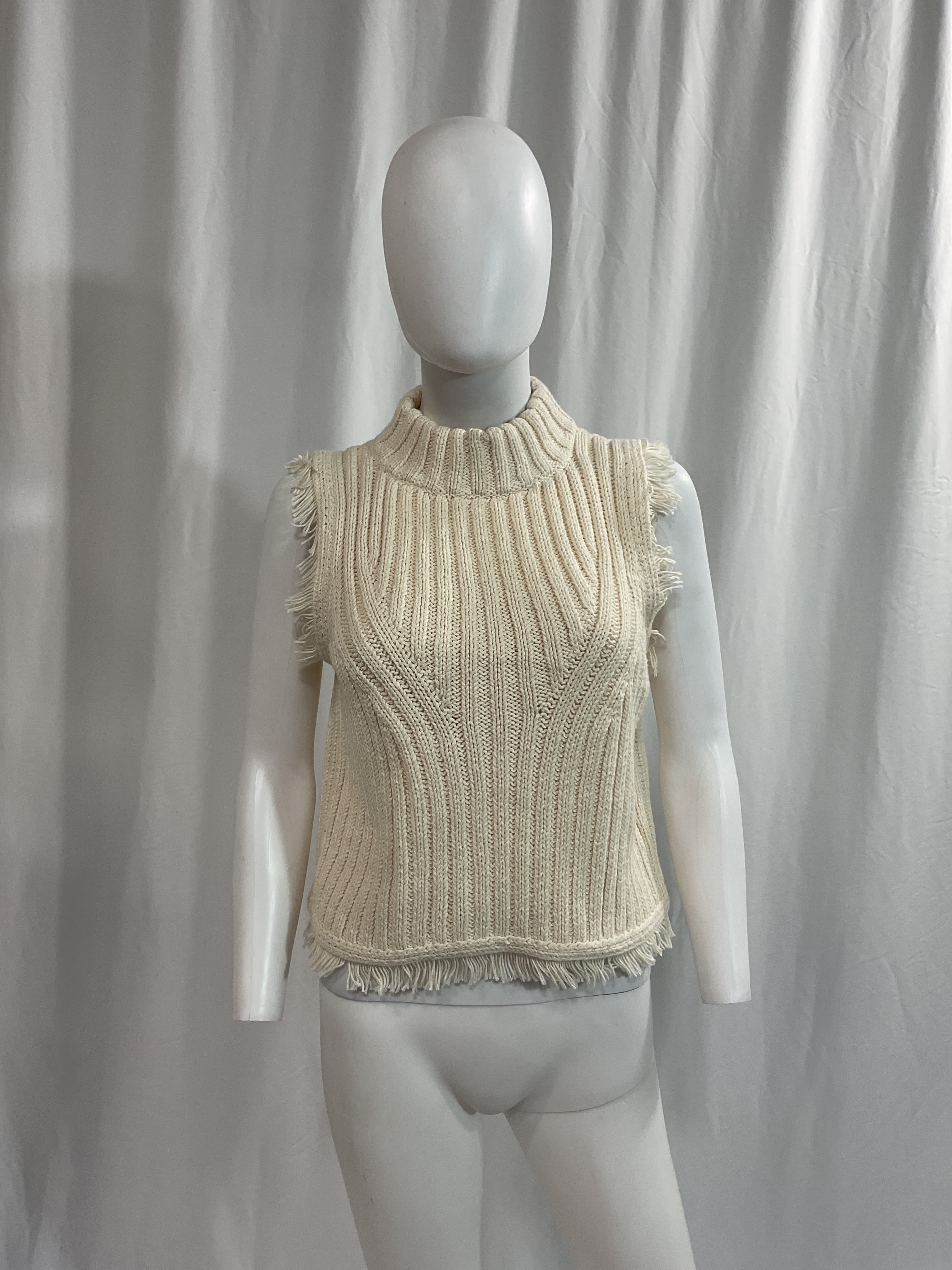 Bria Ribbed Fringe-Trim Tank - Image 3