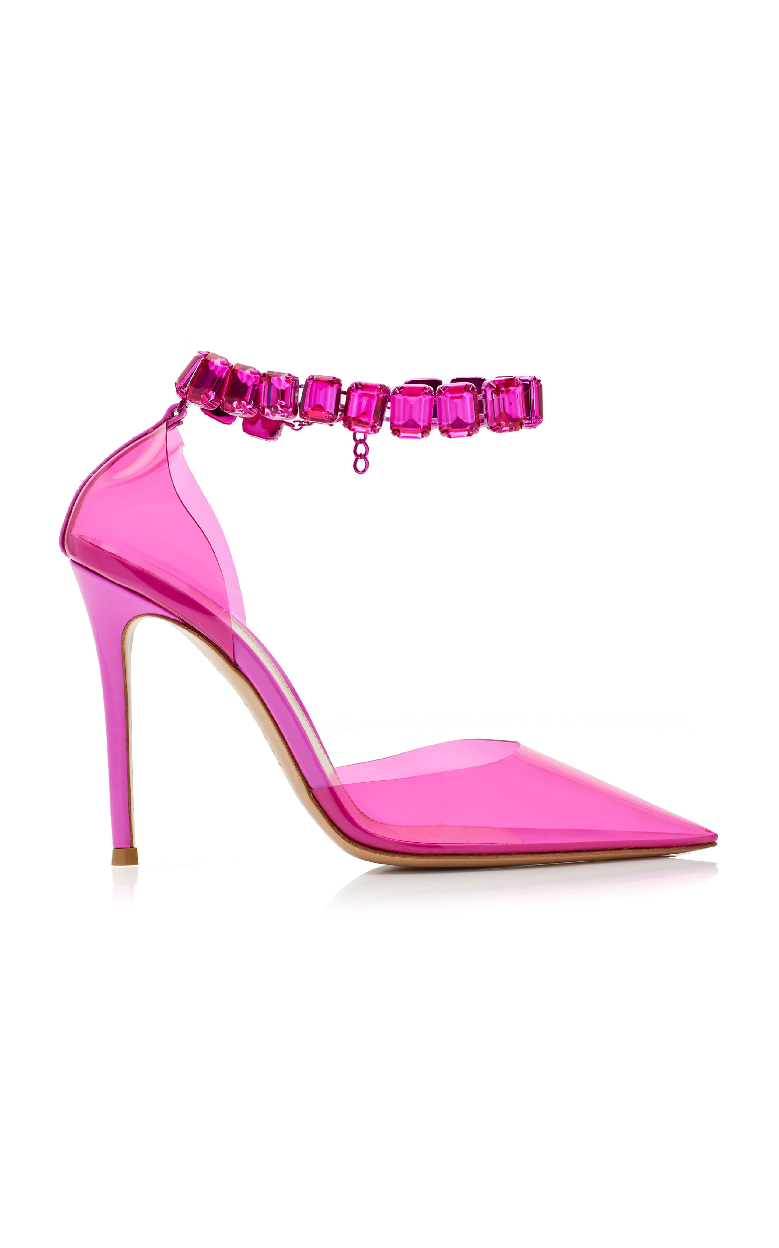 Crystal-Embellished Pvc Pumps - Image 1