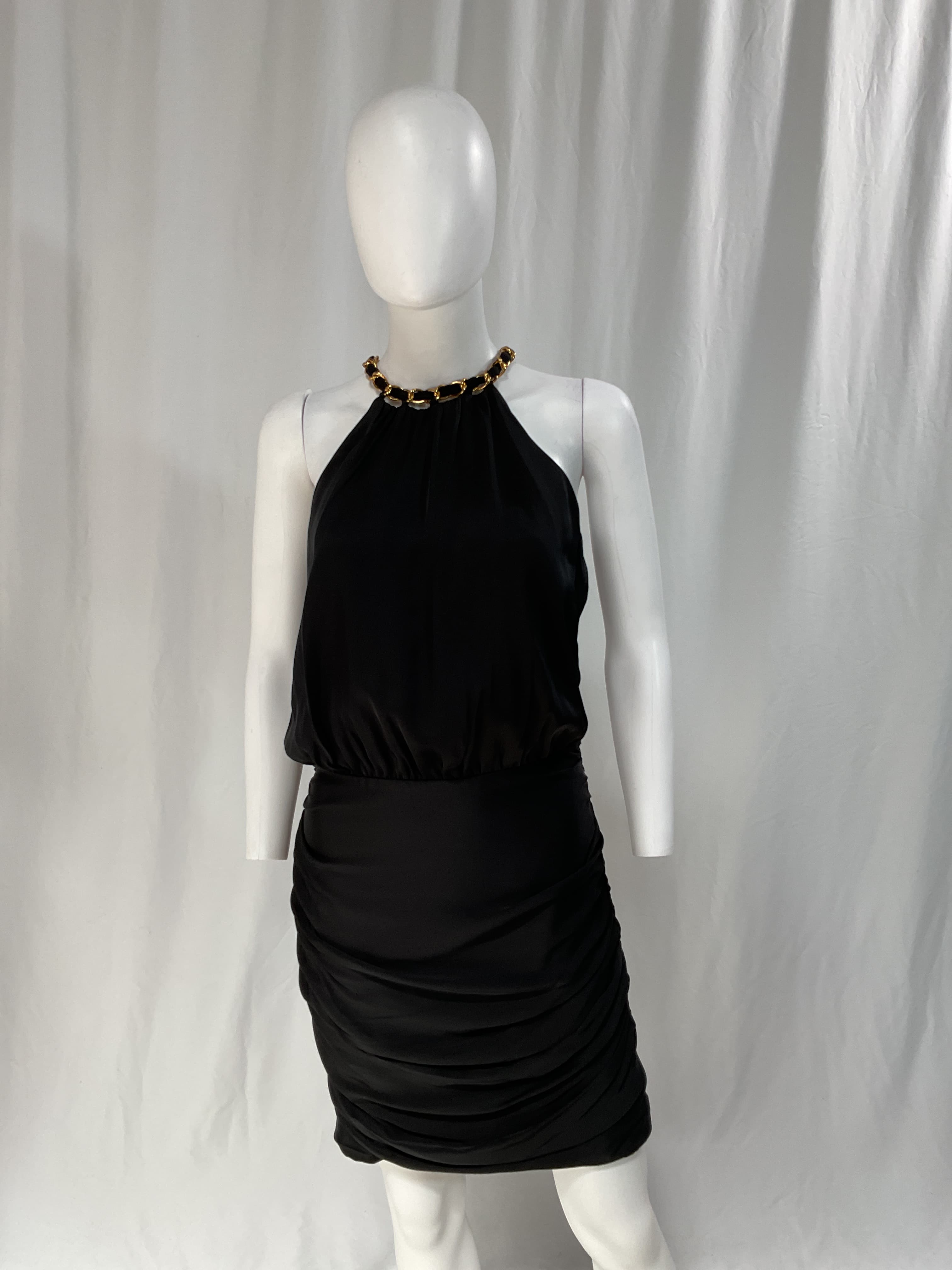Kalita Halter Neck Chain Link Minidress - Image 2