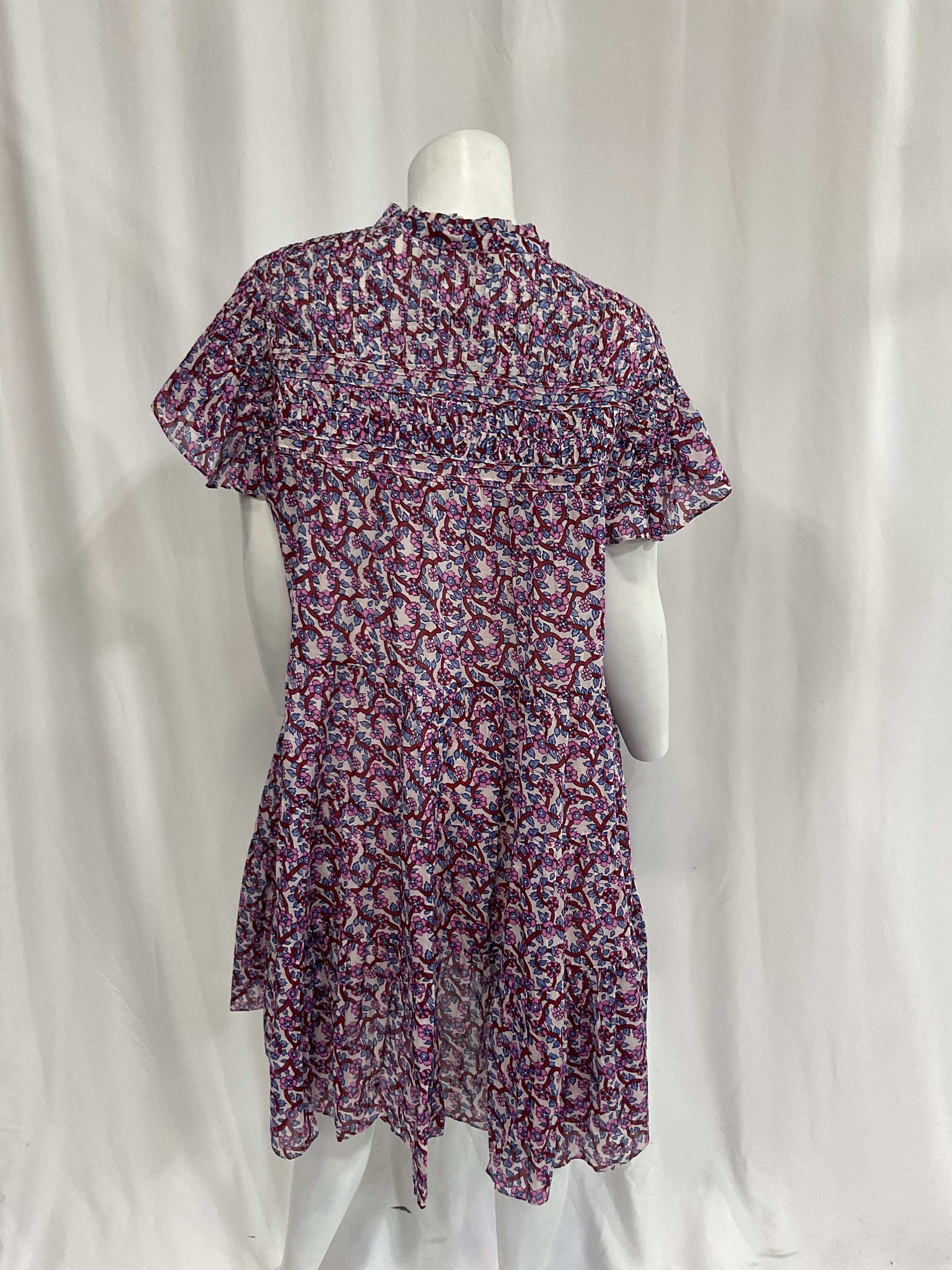 Lanikaye Ruffled Tiered Floral-Print Cotton-Voile Mini Dress - Image 4