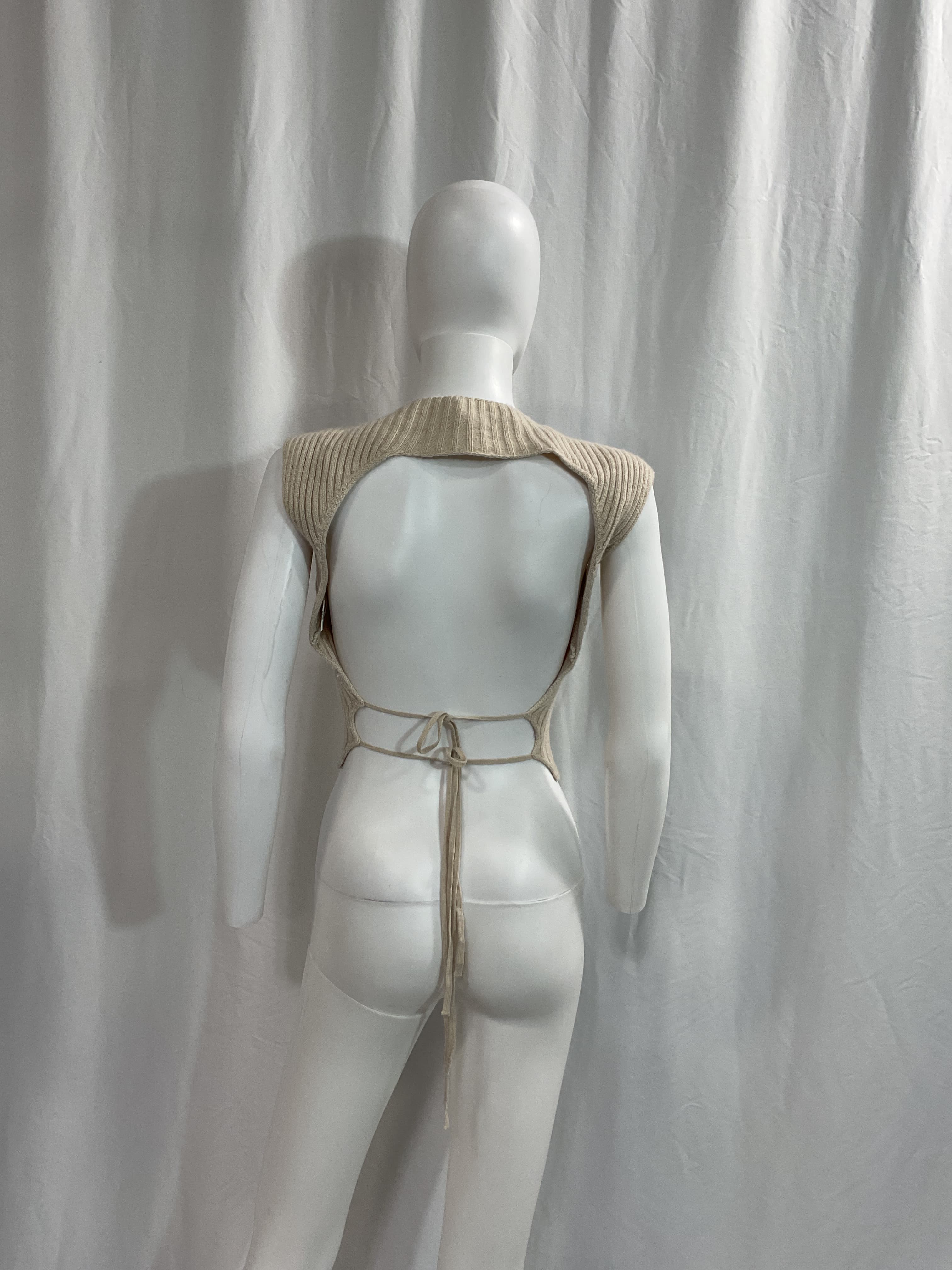 Rib Knit Backless Tank - Image 4