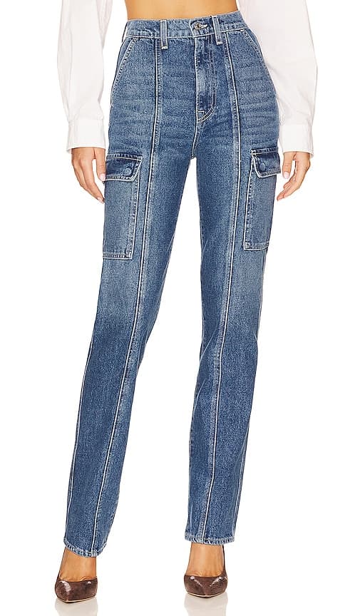 Harper High Rise Slim Cargo In Cameron - Image 1