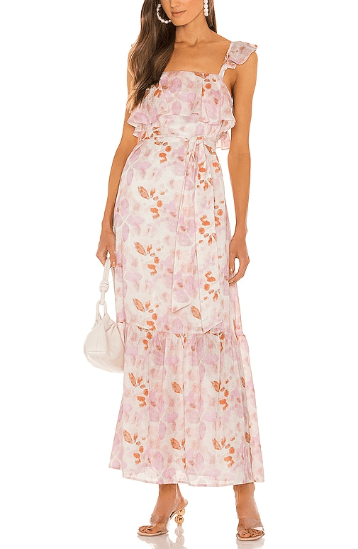House Of Harlow 1960 X Revolve Evelyne Maxi Dress In Watercolor Floral - Image 1