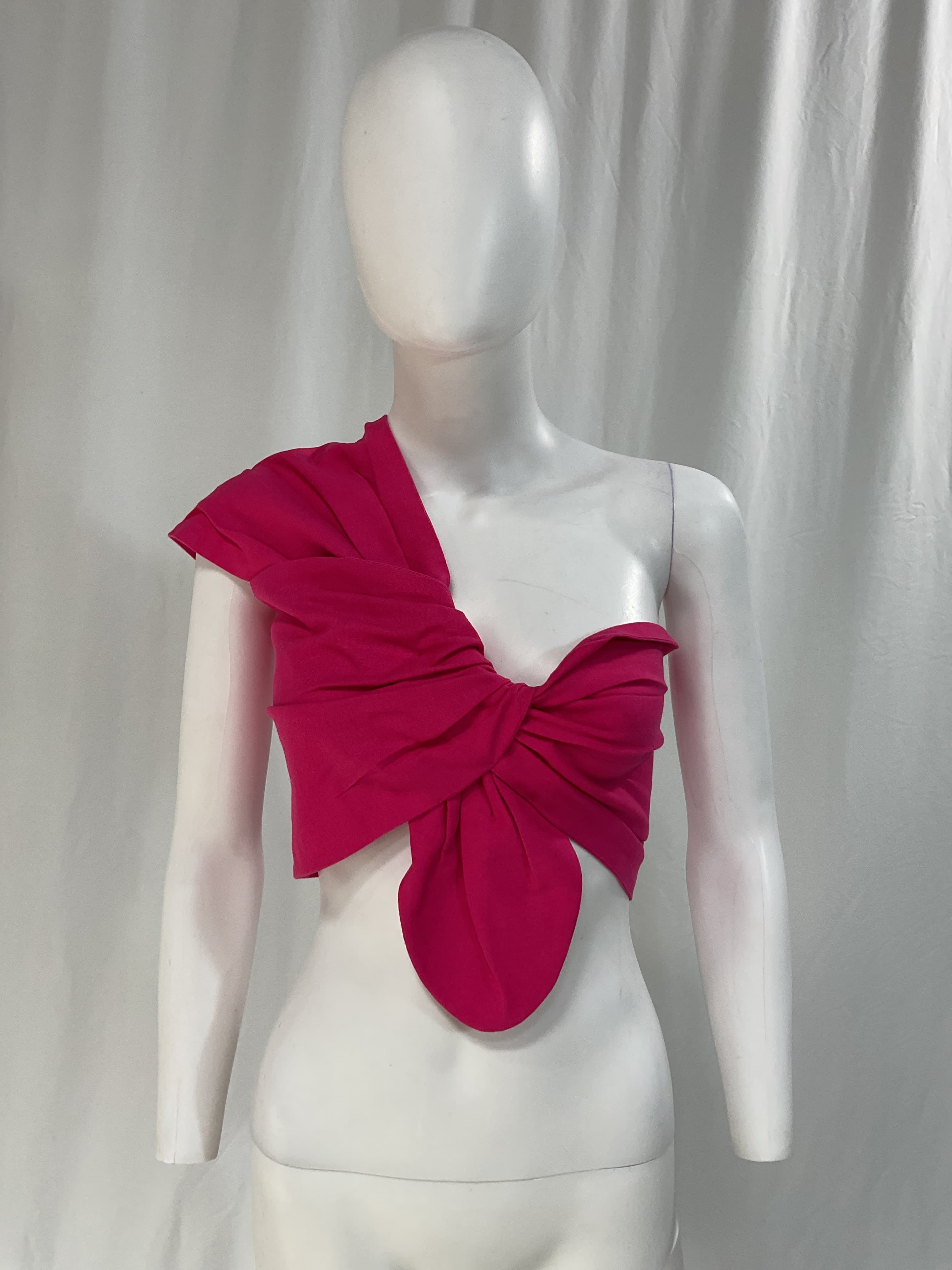 Sol Crop Top In Hot Pink - Image 2