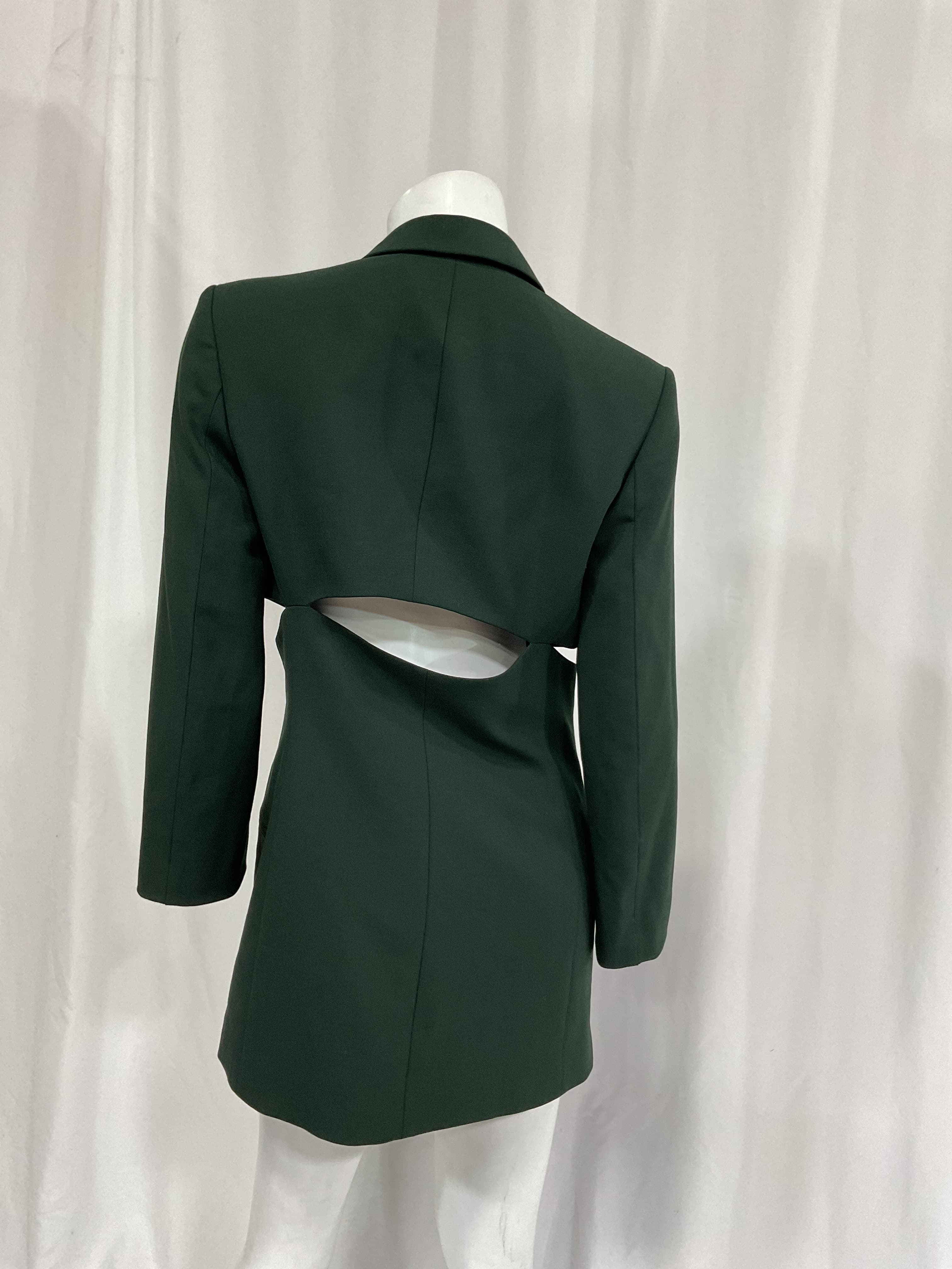 Slash Blazer In Evergreen - Image 2