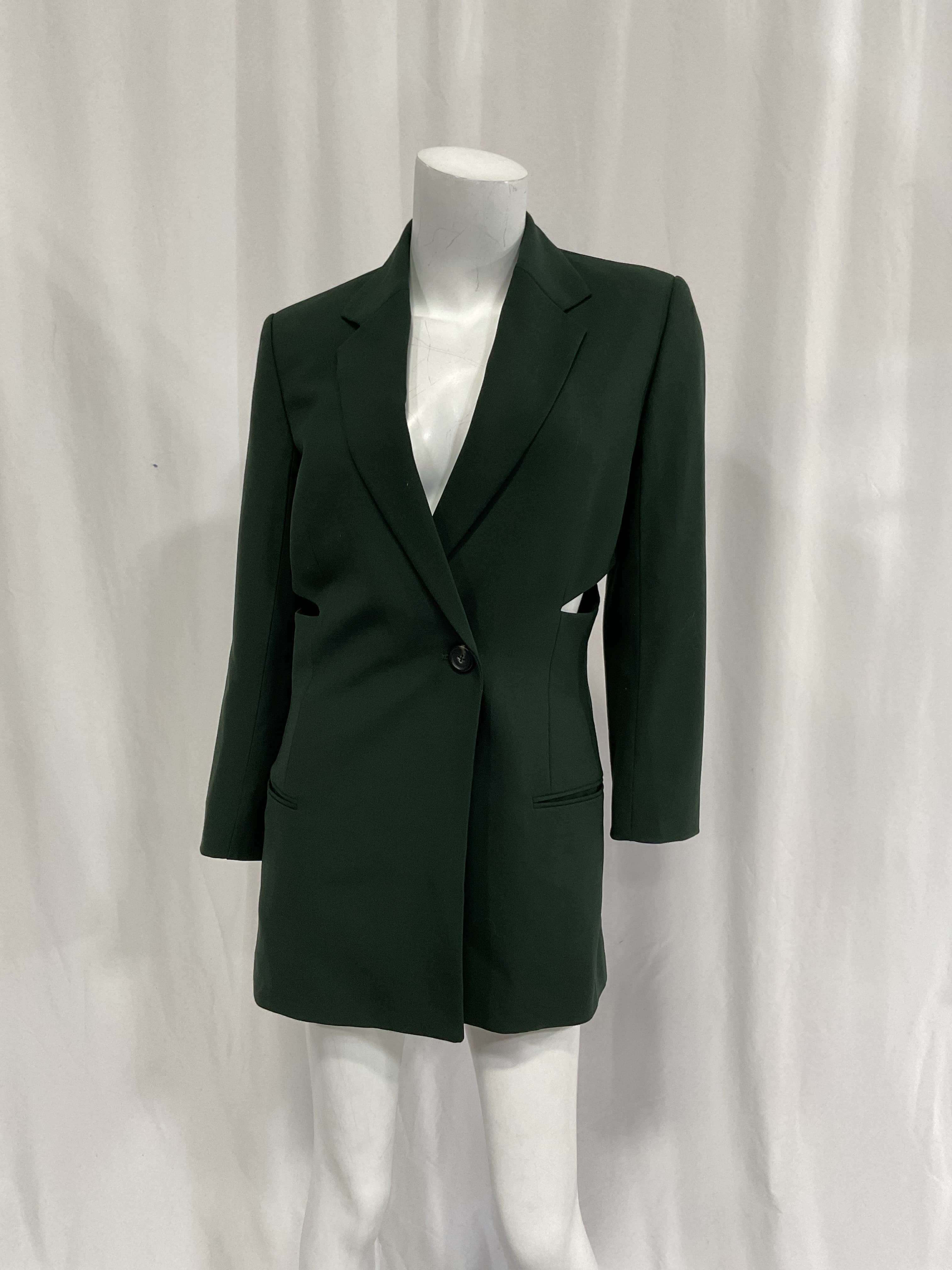 Slash Blazer In Evergreen - Image 3