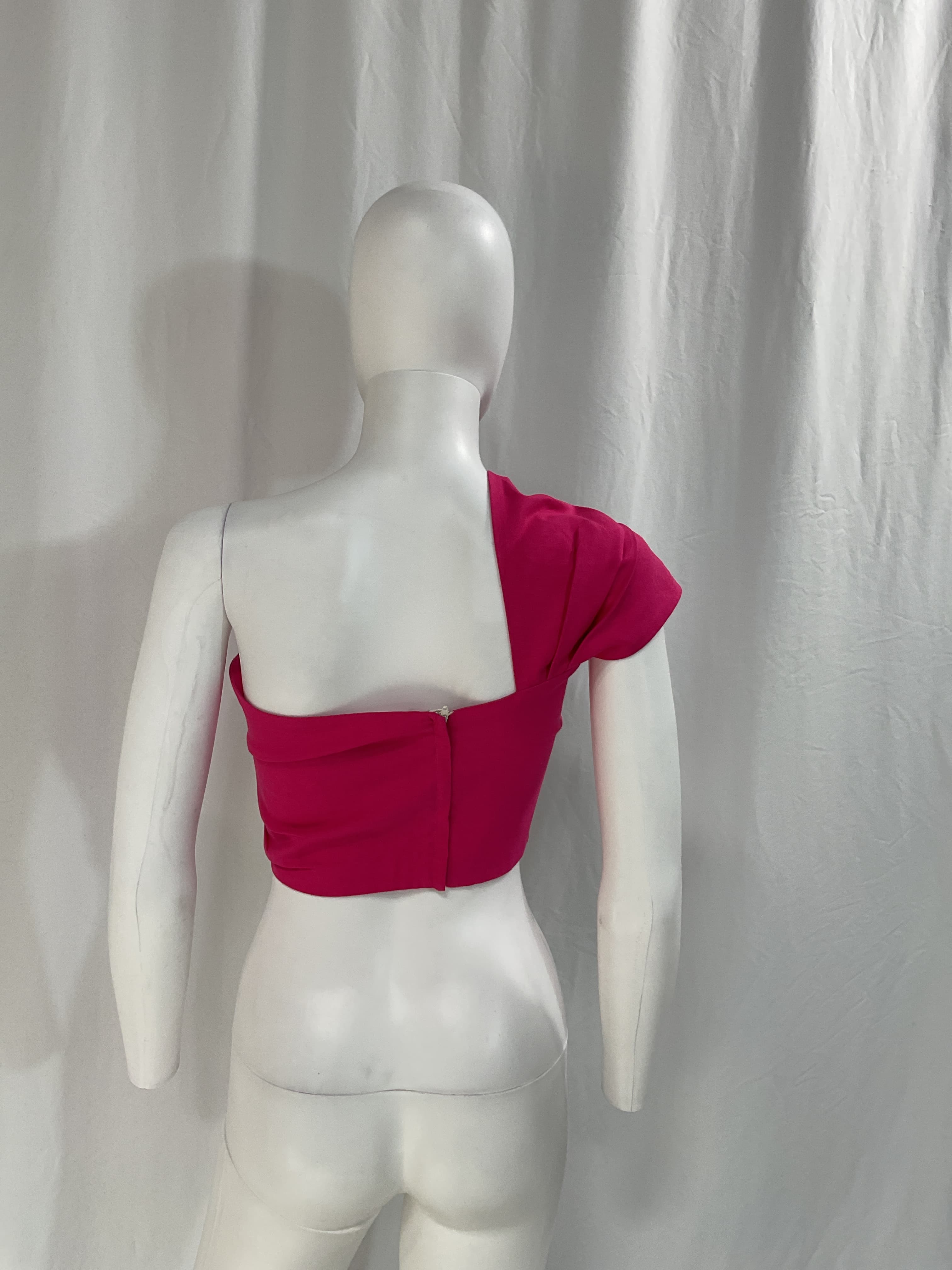 Sol Crop Top In Hot Pink - Image 3