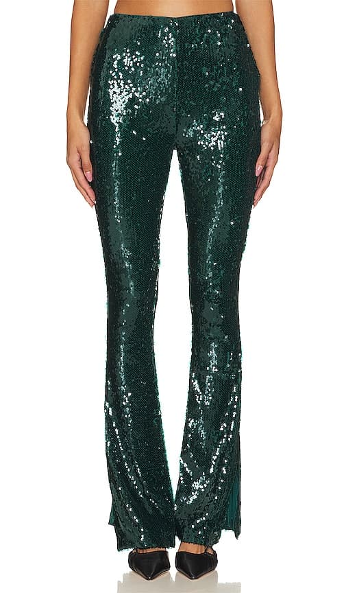 Camryn Pant In Teal Green - Image 1