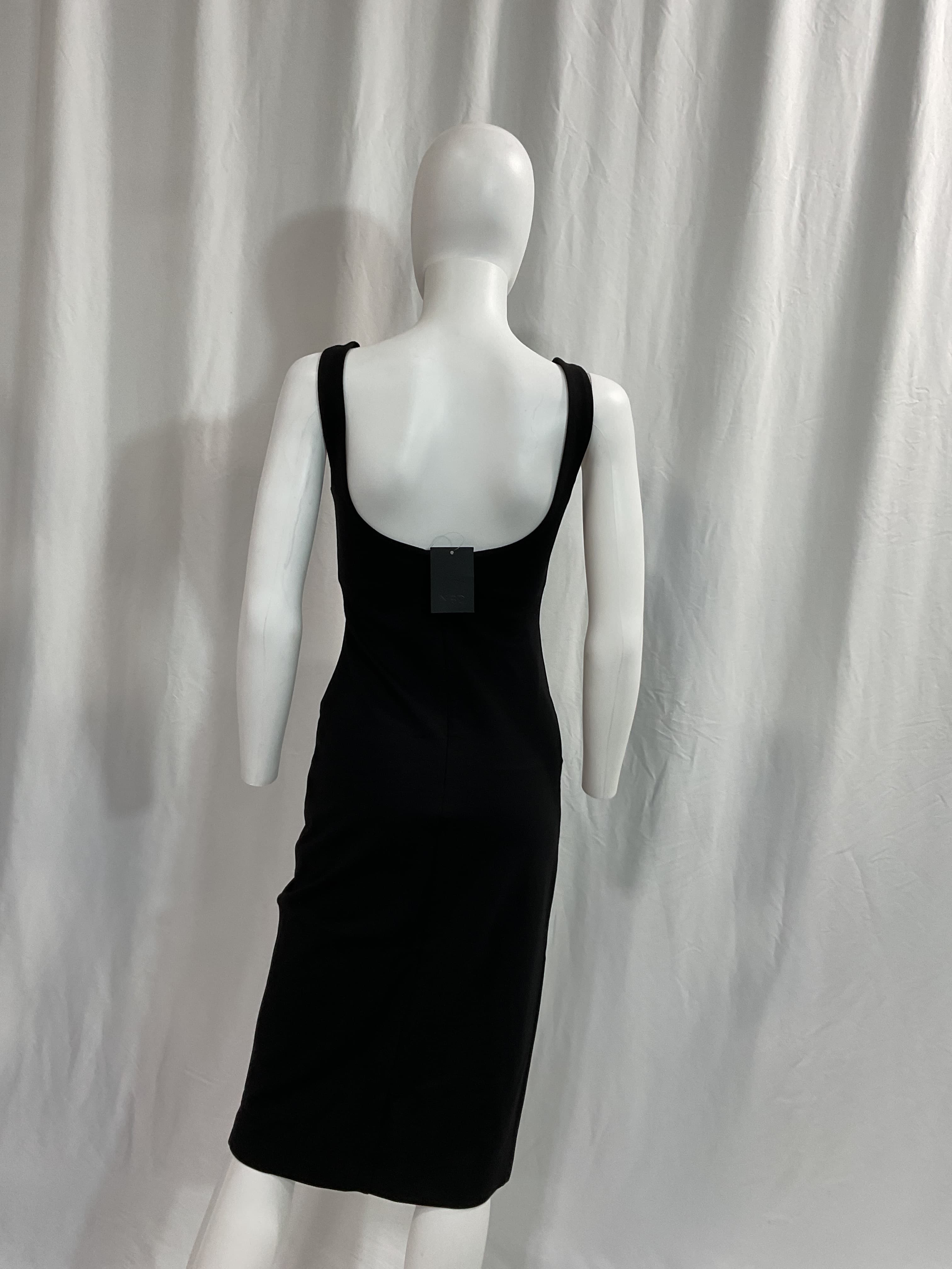 Thom Midi Dress In Black - Image 3