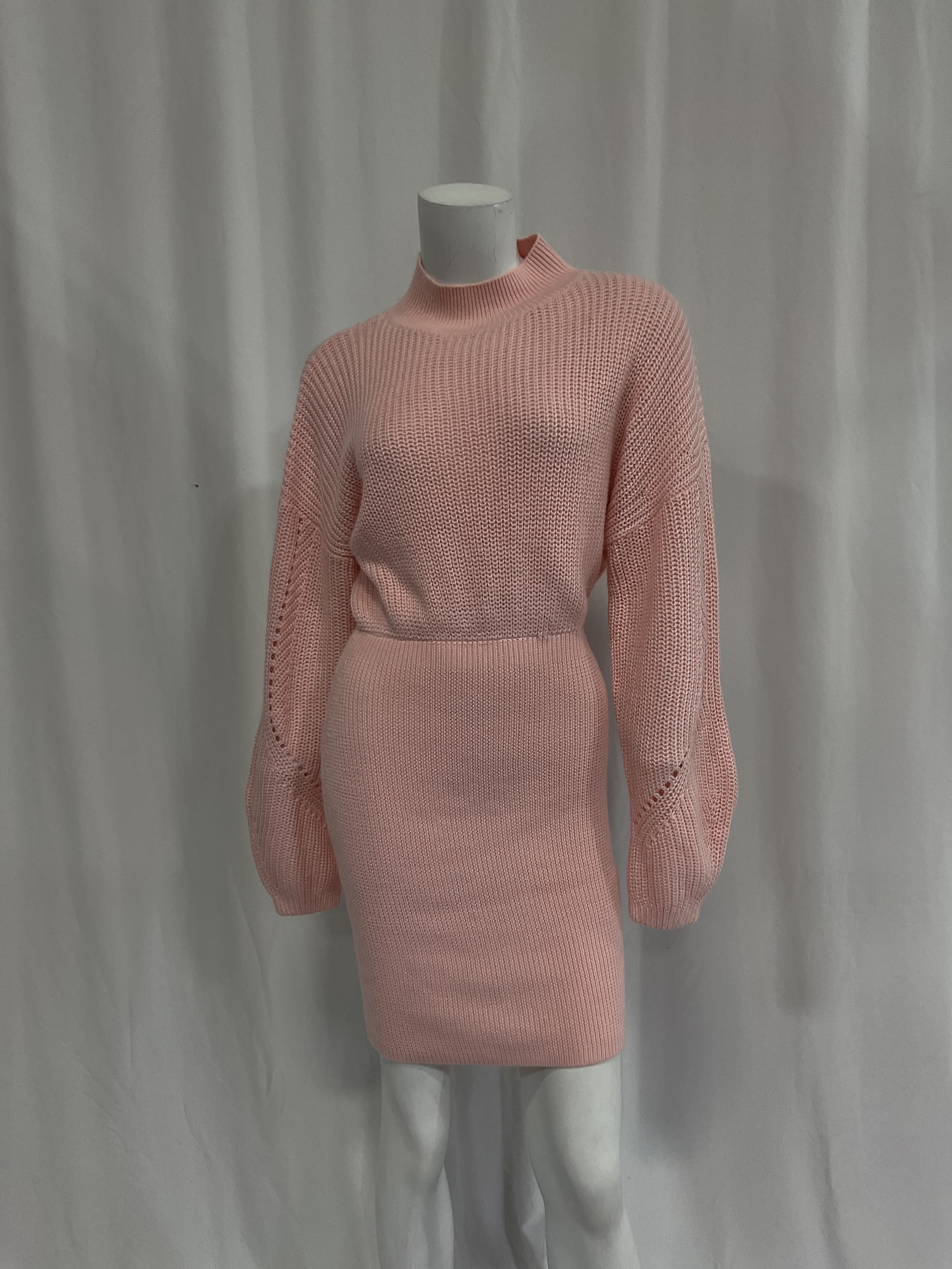 Monette Dress In Nude Pink - Image 2