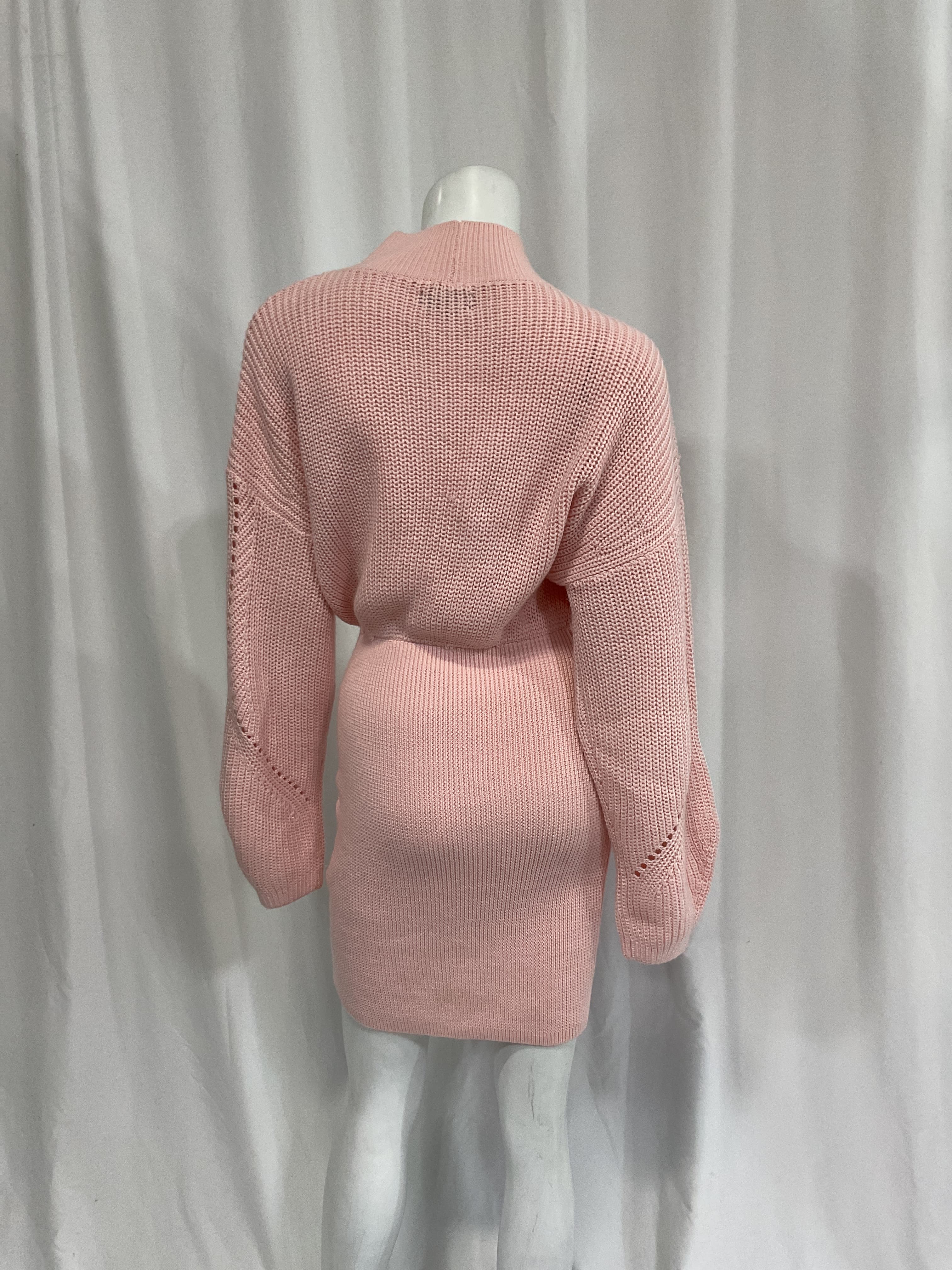 Monette Dress In Nude Pink - Image 4