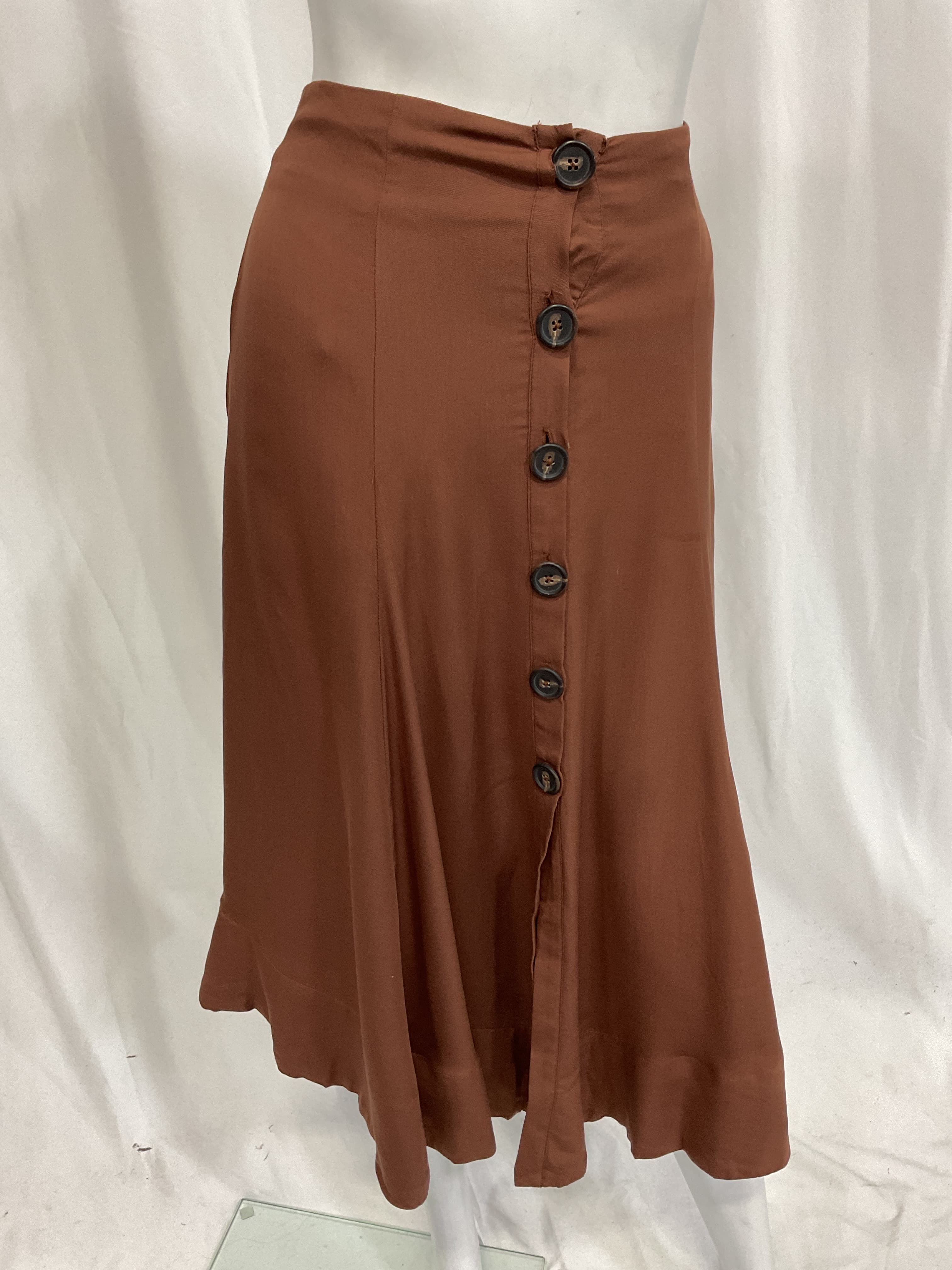 Courtney Skirt In Sepia Brown - Image 2