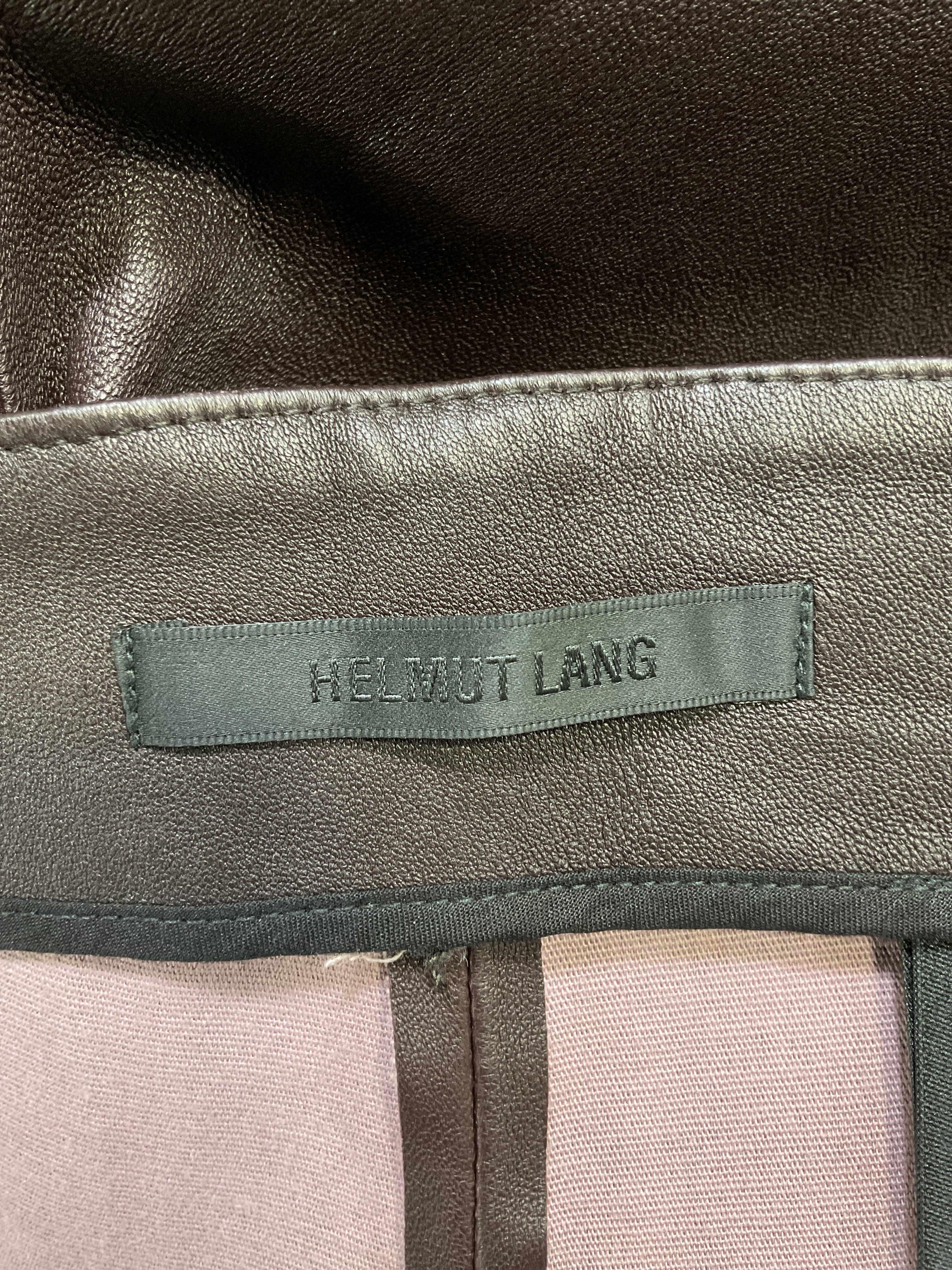 Zip Skinny Leather Pants - Image 4